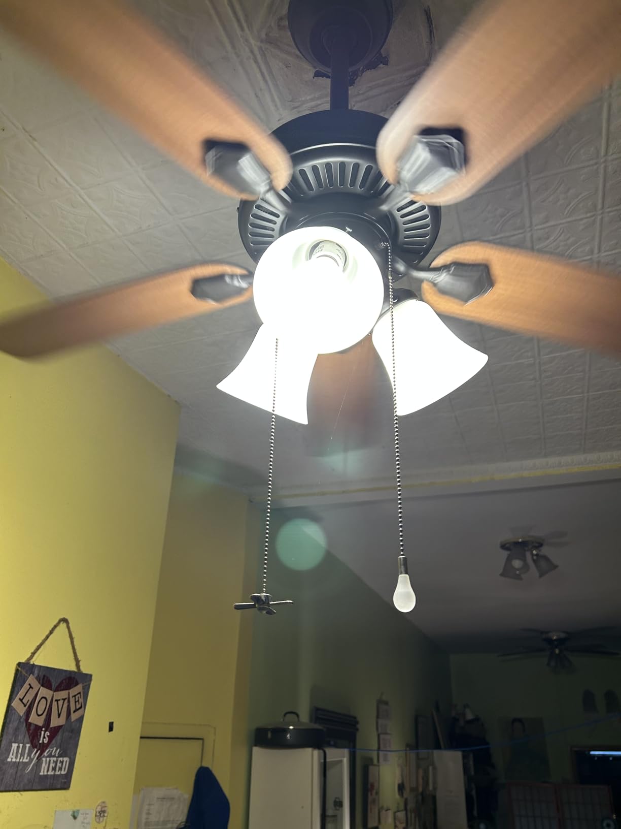 Hunter Swanson, Indoor, Ceiling Fan, with LED Lights, 44 inch, Fresh White | Standard Mount, Pull Chain, 5 Blades, For Bedroom, Living Room, Kitchen, 50885 customer photo 2