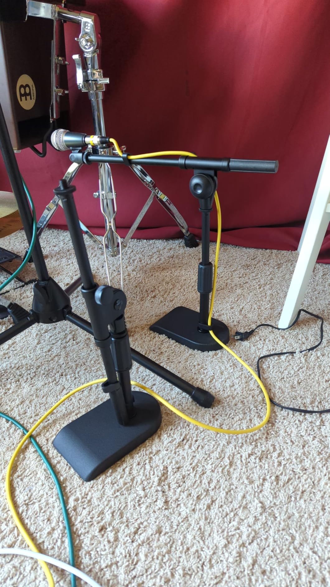 InnoGear Adjustable Desk Microphone Stand, Weighted Base with Soft Grip Twist Clutch, Boom Arm, 3/8