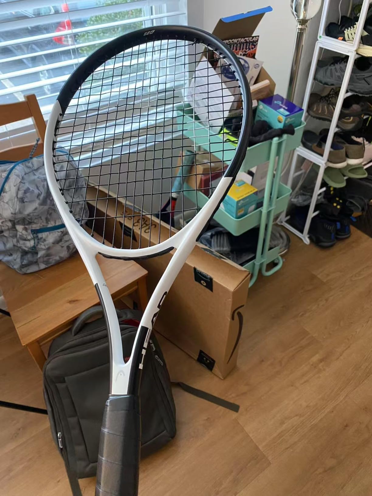 HEAD Geo Speed Adult Tennis Racket - Pre-Strung Light Balance 27.5 Inch Racquet customer photo 2