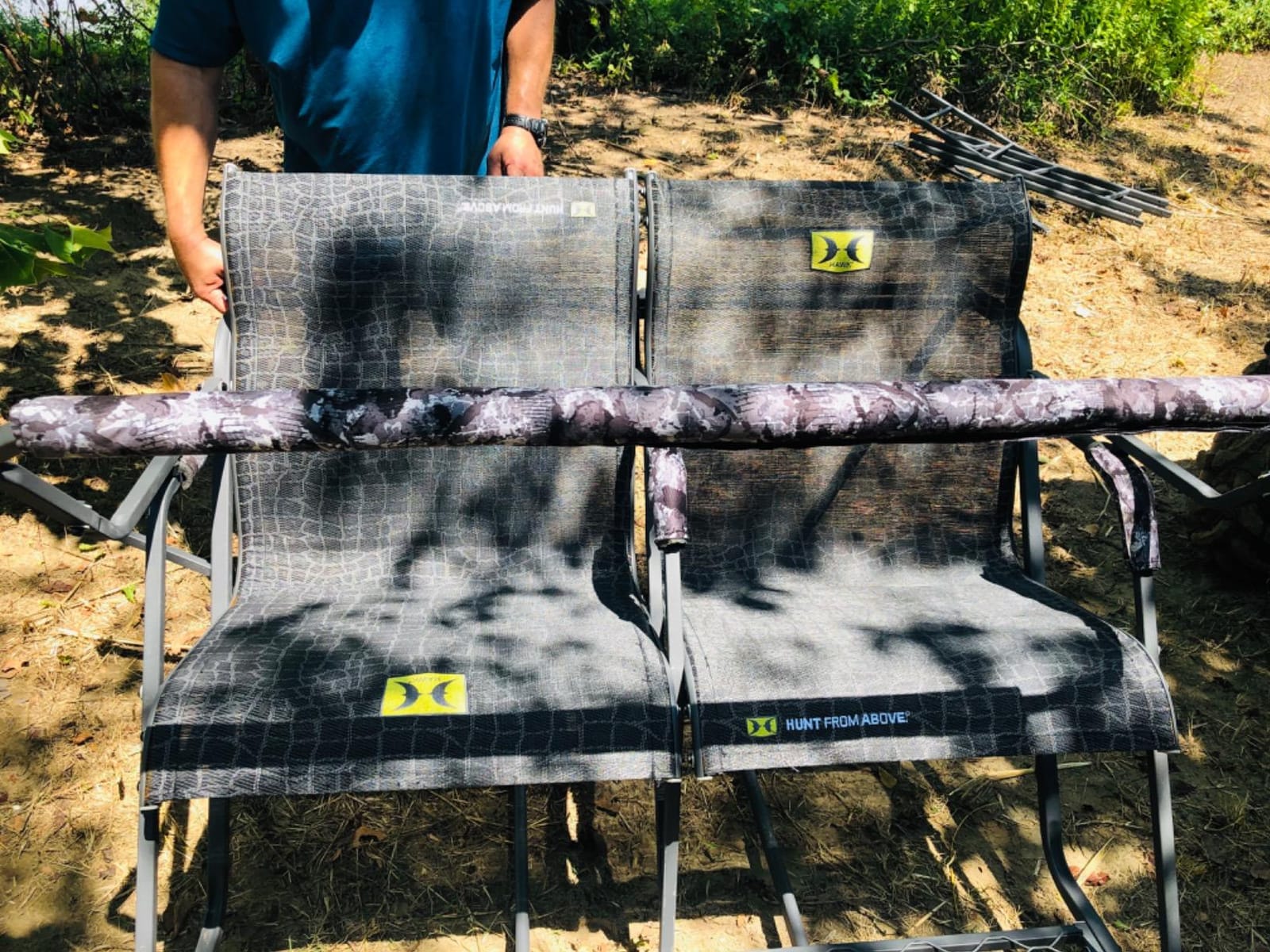 Hawk Hunting Big Denali Ladderstand with Wide Seat, Backrest, Portable Stacking Ladder System customer photo 2