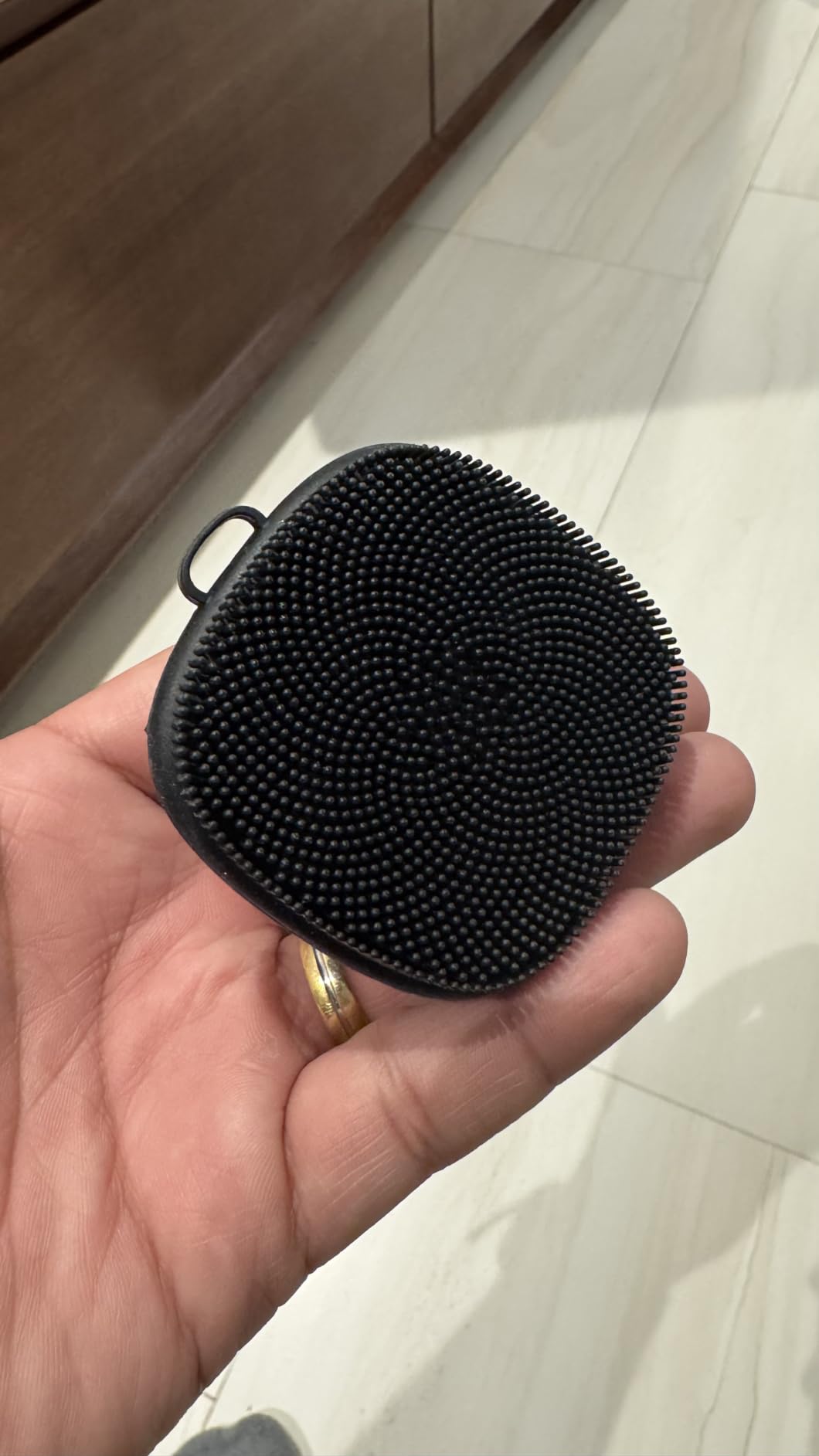 Face Scrubber, Silicone Face Scrubber for Men Facial Cleansing Brush Silicone Face Wash Brush Manual Waterproof Cleansing Skin Care Face Brushes for Exfoliating- Black customer photo 1