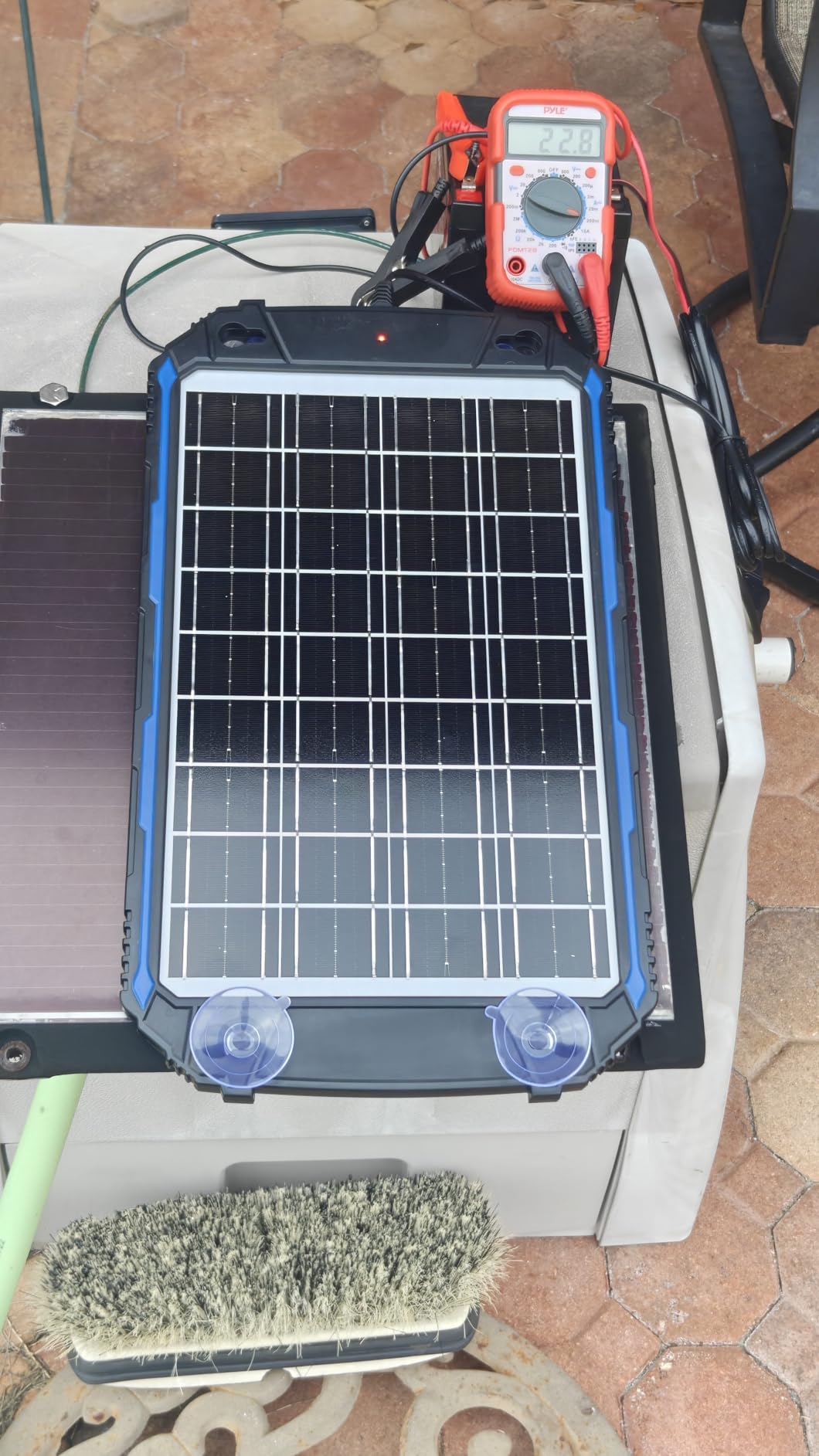 SUNER POWER Waterproof 12W 12V Solar Battery Charger & Maintainer Pro, Built-in UltraSmart MPPT Charge Controller, 12 Volt Solar Panel Trickle Charging Kits for Car Automotive Boat Marine RV Trailer customer photo 2