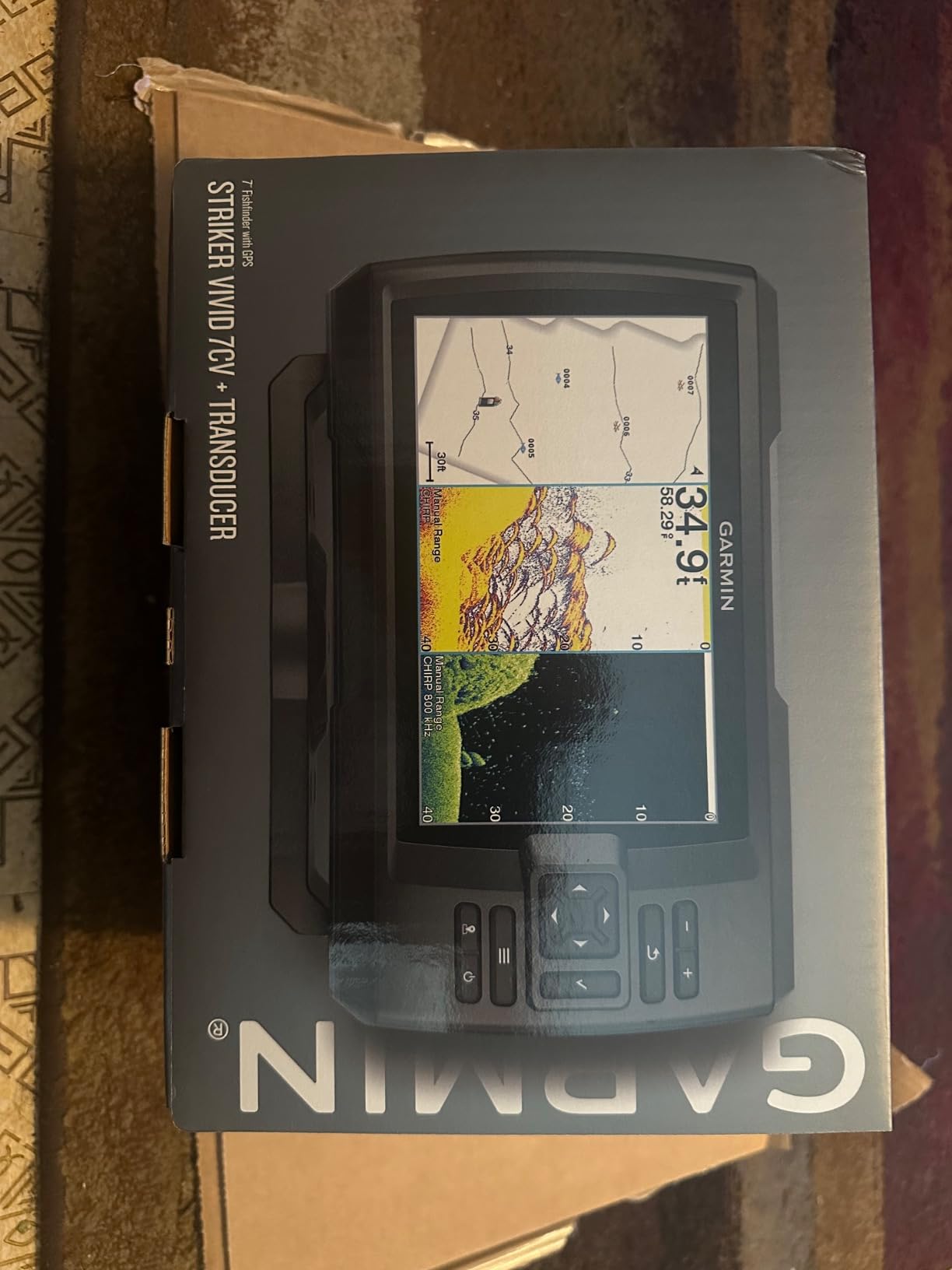 Garmin Striker Vivid 7cv, U.S. with GT20-TM Transducer - Easy-to-Use 7-inch Color Fishfinder and Sonar Transducer, Vivid Scanning Sonar Color Palettes (010-02552-00) customer photo 2