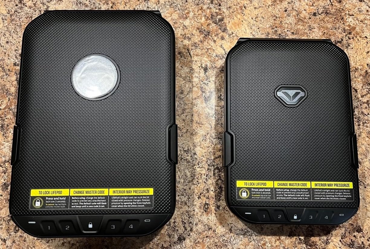 VAULTEK LifePod 20 Full-Size Lockable Weatherproof Case with Built-in Lock, Steel Security Cable, & TSA Handgun Case or Car Safe, Portable Travel Pistol Safe customer photo 2