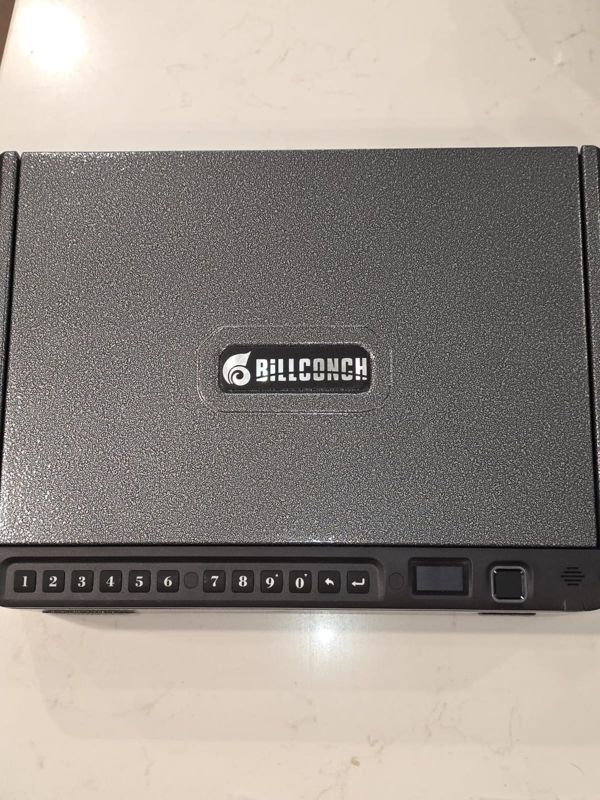 BILLCONCH Smart Gun Safe with Fingerprint, App, Keypad, LCD & Security Cable | Steel Handgun Safe with 4 Quick-Access Methods, Voice Guidance, Built-in LED Light, Ideal for Nightstand, Bedside and Home customer photo 2