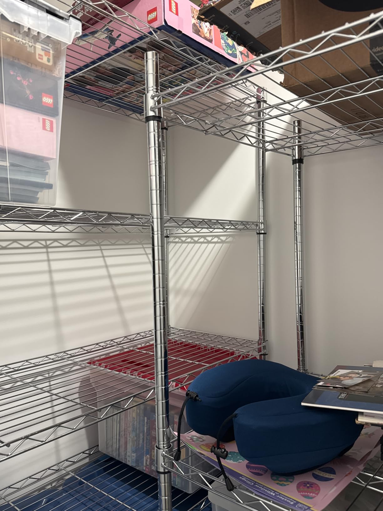 fdw | 6-tier wire storage shelves with wheels | 45
