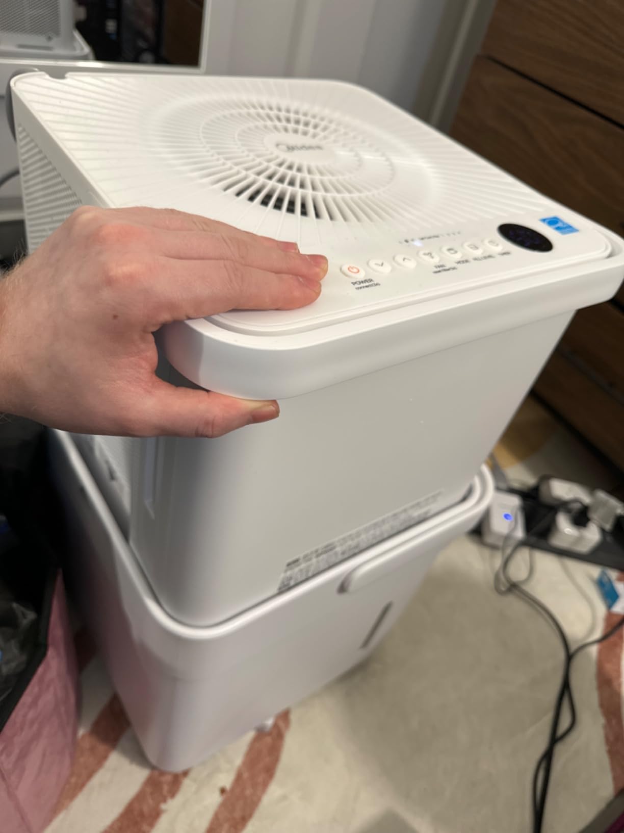 Midea Cube 20 Pint Dehumidifier for Basement, 1,500 Sq. Ft., Energy star | Large Capacity Water Tank with Drain Hose, Wi-Fi Enabled, Works with Alexa, Quiet Operation for Basement, Home, Bedroom customer photo 2