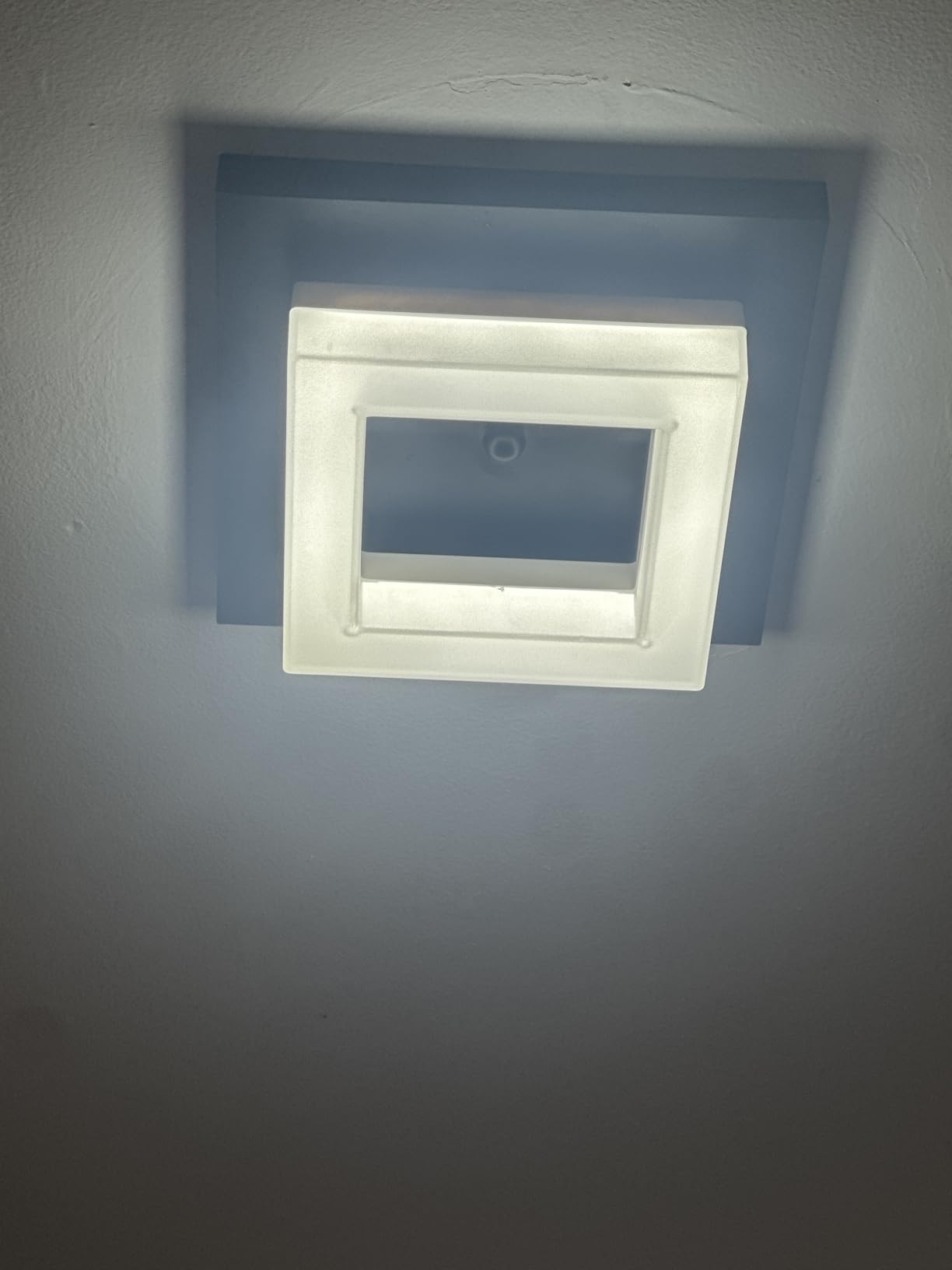 8in 12Watt Flush Mount led Ceiling Light fixtures | modern Ceiling Lamps for Hallways,balcony,Cloakroom, small closet,Washrooms,stairwell,Square,Black customer photo 2