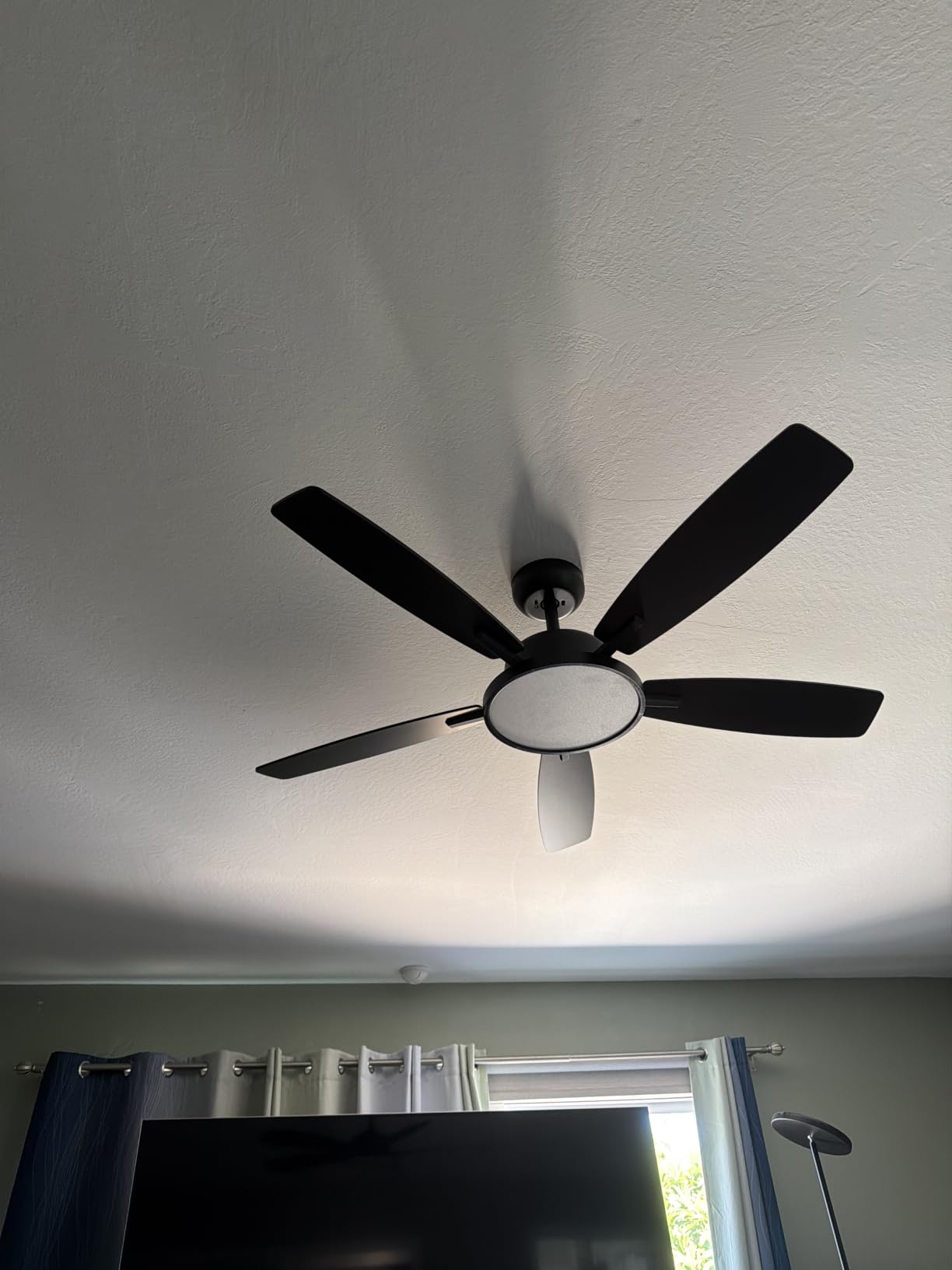Roomratv 52 Inch Smart Ceiling Fan Compatible with App/Alexa/Google home | Black,Beep-Off Function,Ultra Quiet,Bright and Dimmable Led Light,Energy saving,Reversible,Remote Control,Rustic Farmhouse customer photo 1