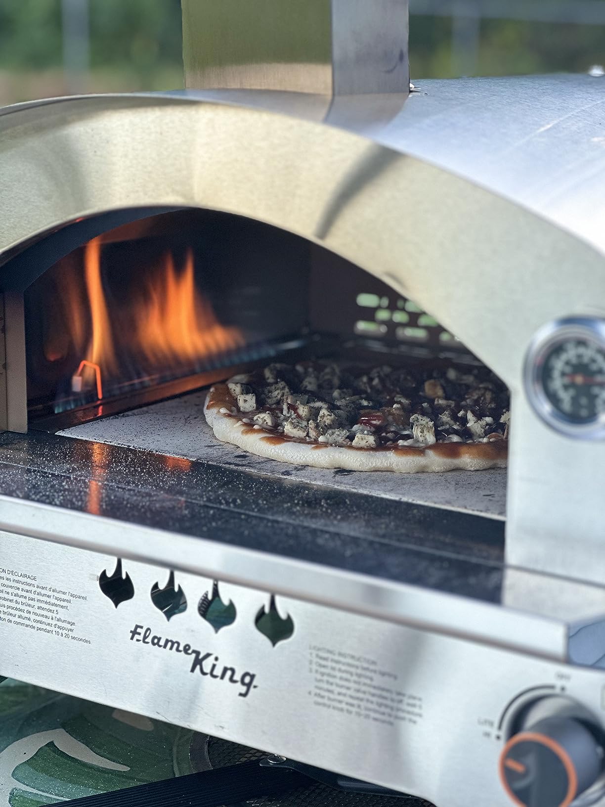 Flame King Propane Gas Pizza & Food Outdoor Oven for Camping, Backyard, Tailgating customer photo 1