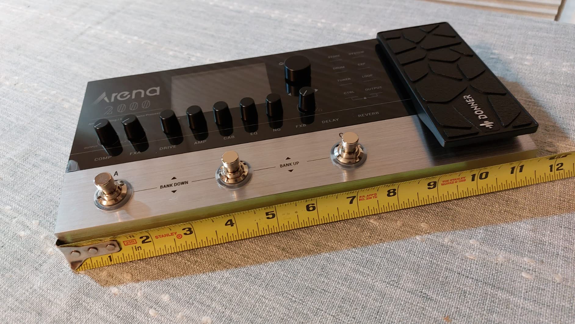 Donner Arena 2000 Guitar Multi-Effects Pedal with 278 Effects, 100 IRs, Looper, Drum Machine, Amp Modeling, XLR and MIDI Support customer photo 2