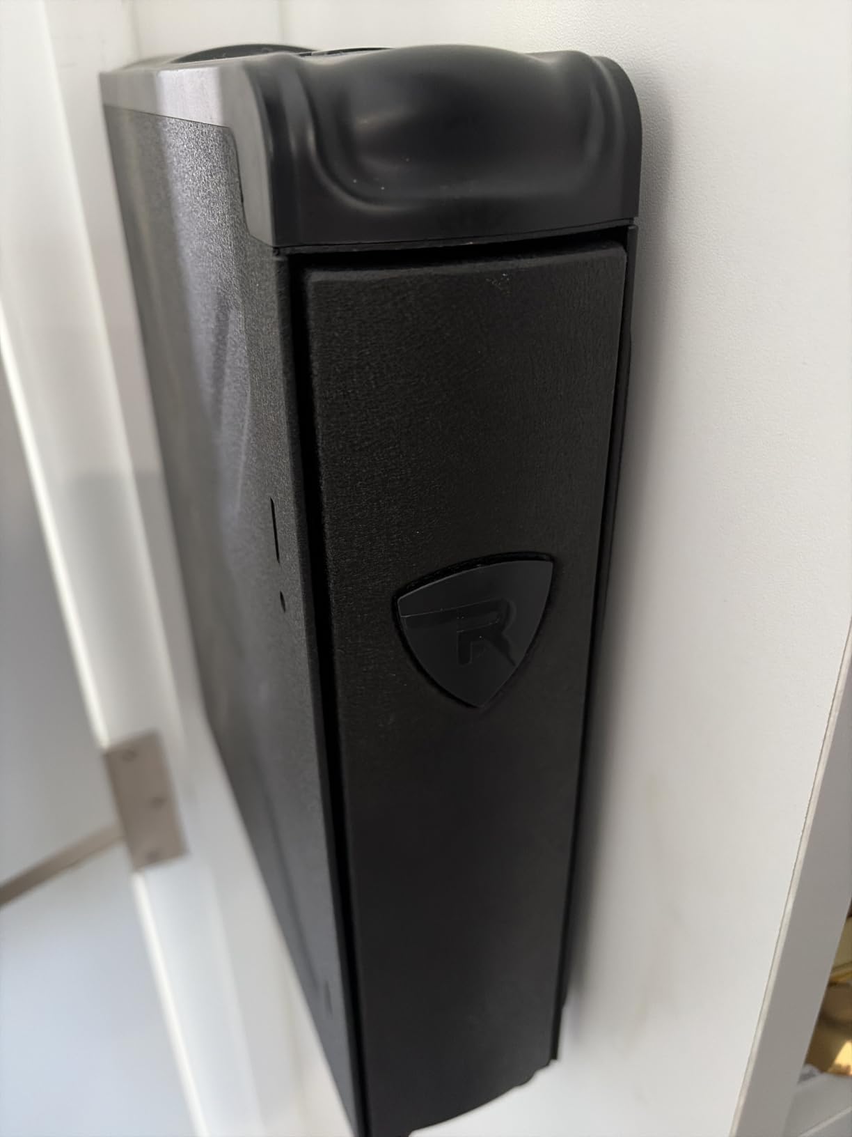 RPNB Bedside Gun Safe for Handgun, Biometric Handgun Safes, Small Pistol Safe | California DOJ Certified, Mounted Handgun Safe, Biometric Fingerprint, Quick Access Sliding Door, Pistol Holder, Nightstand, Desk customer photo 1