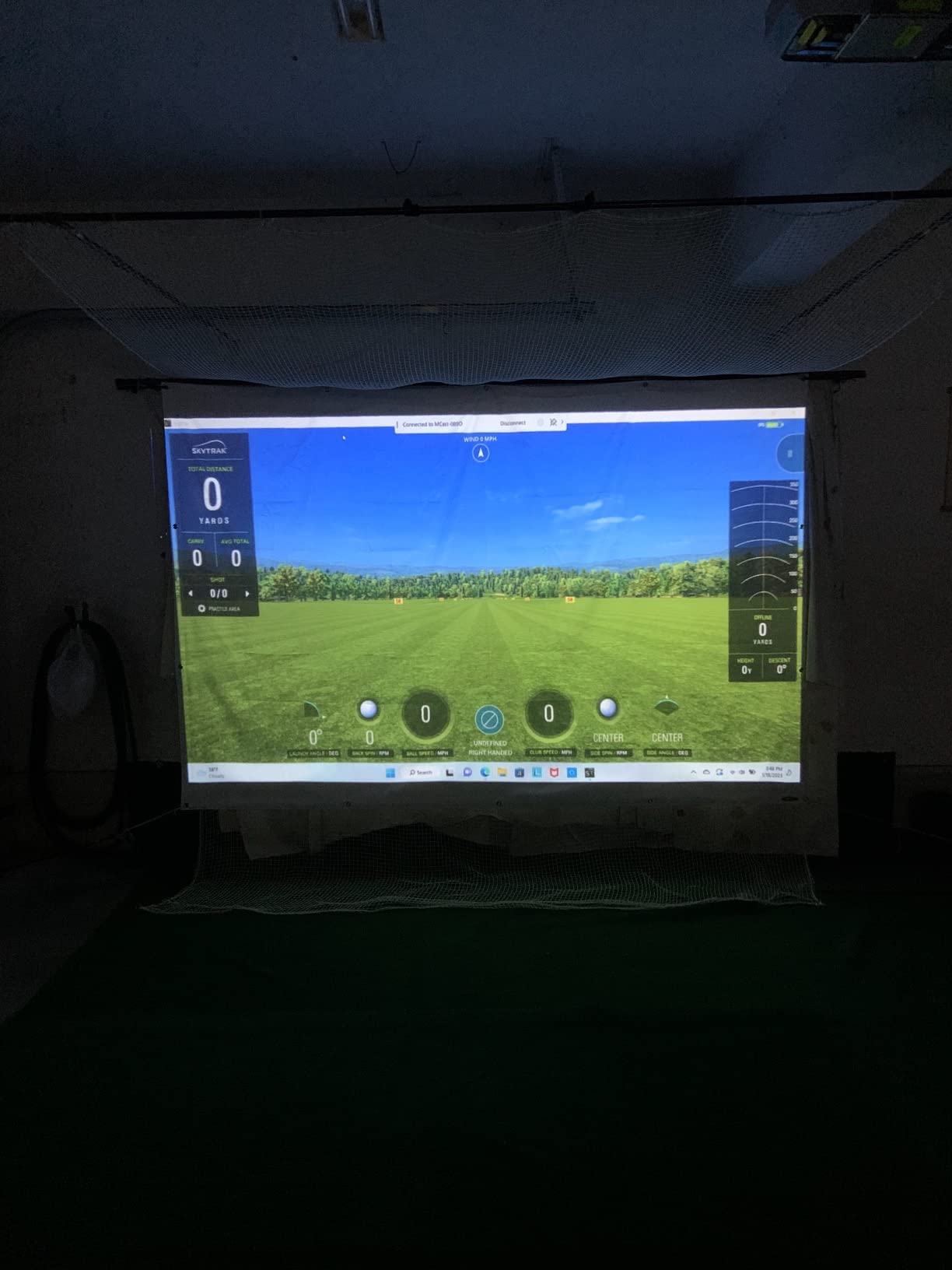 aikeec Golf Simulator Impact Screen: 7mm Thickened Golf Impact Screen for Indoor/Home/Garage Training - Ultra Clear 10ft Impact Screen with 32 pcs Grommets Holes, 5 Size Options customer photo 1