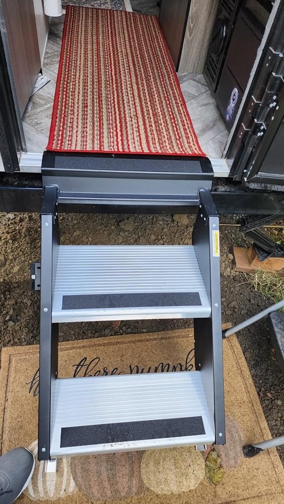 MORryde STP-201 StepAbove Fold-Up RV Entry Step - 2-Step (9