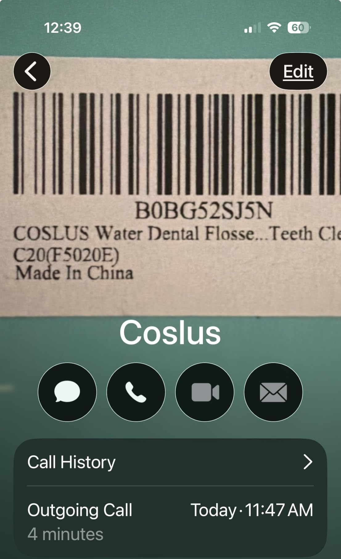 COSLUS ADA Accepted C20 Water Dental Flosser Teeth Pick, 300ML Larger Tank, Portable Rechargeable Oral Irrigator for Orthodontic & Sensitive Gums, Cordless for Travel, Family, Professional Set, Black customer photo 1