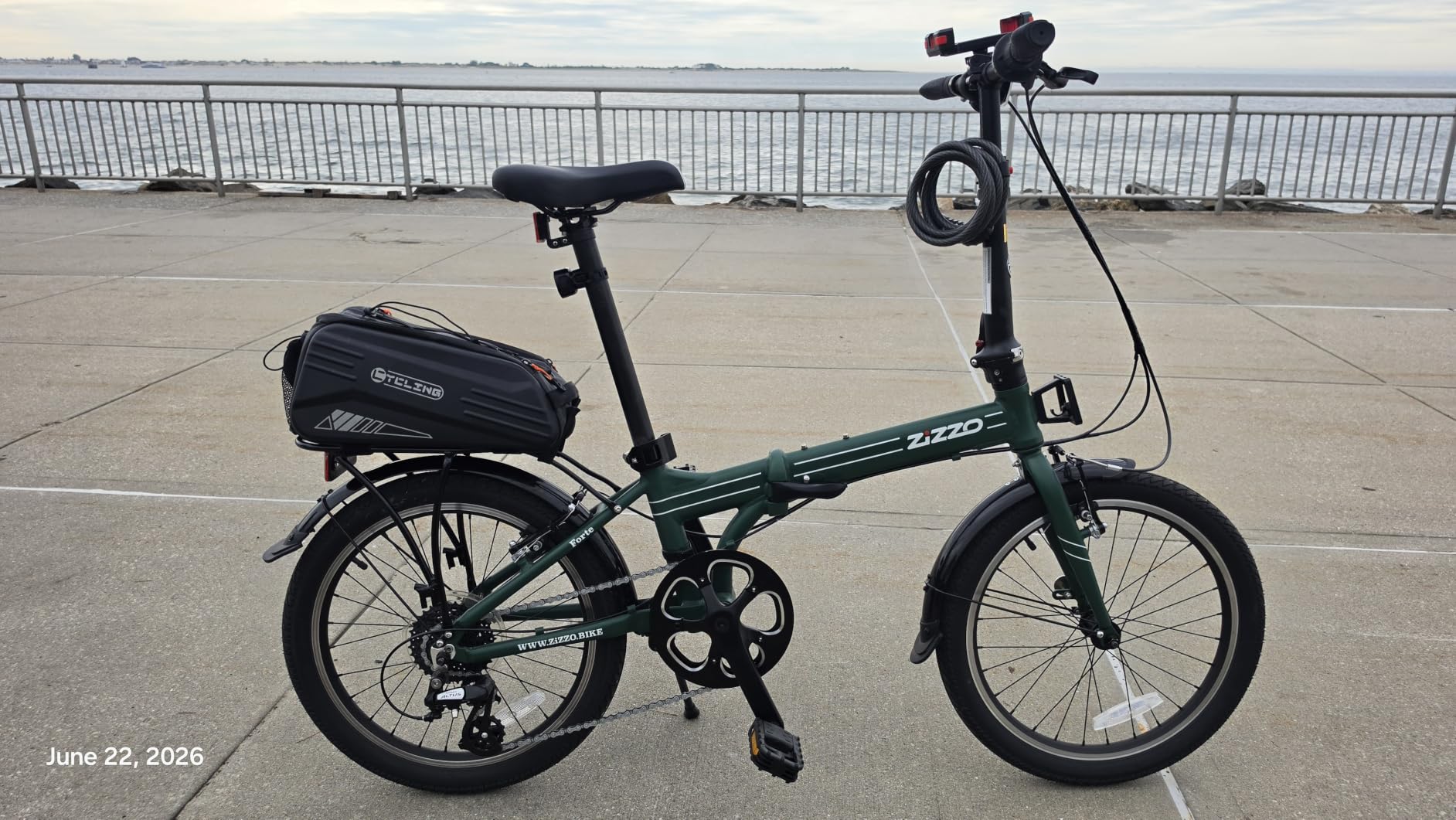 ZiZZO Forte | Heavy Duty Folding Bike for Adults, 20 inch Wheels, 7-Speed customer photo 1