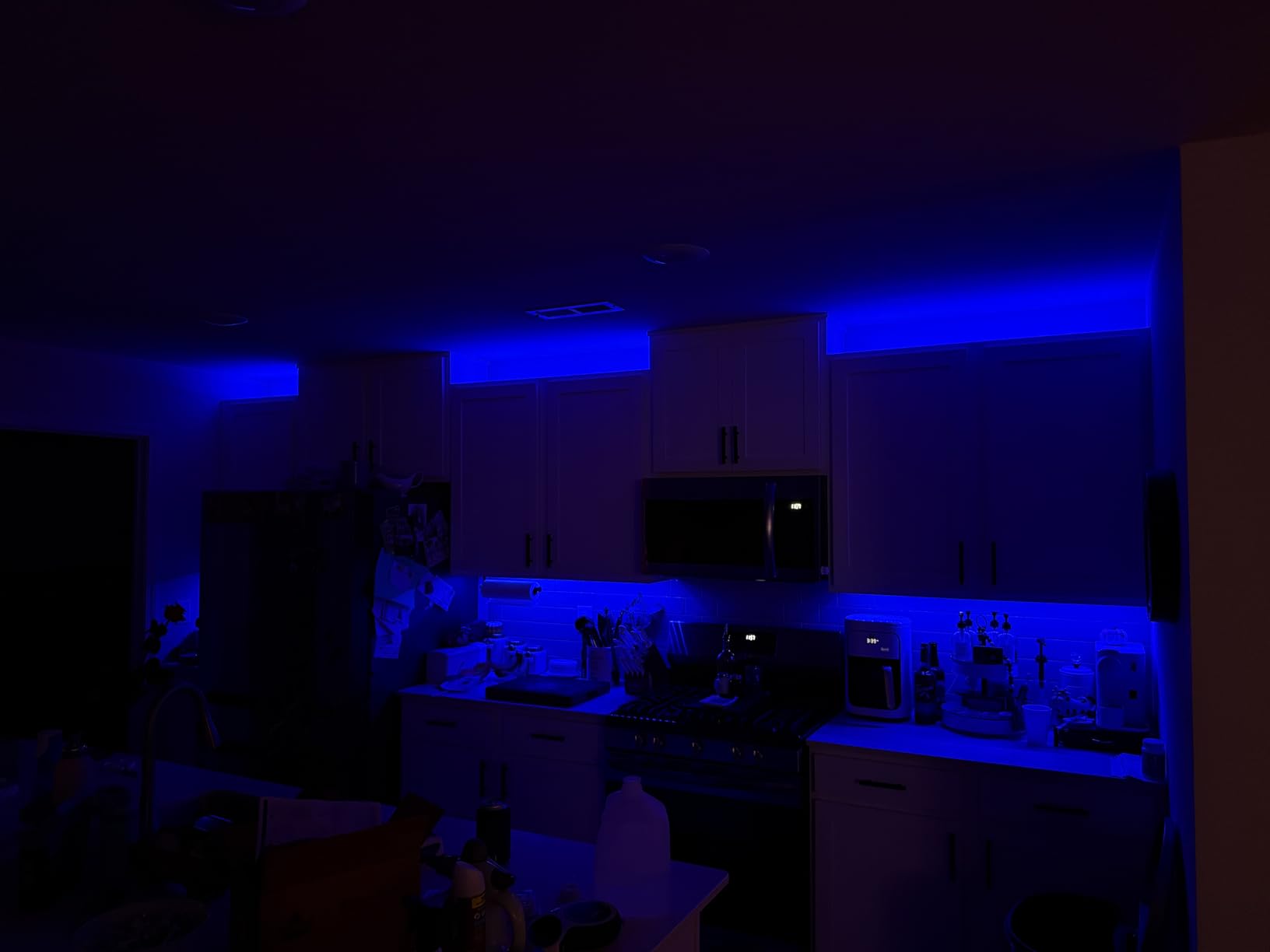 maylit 8 PCS 3.3FT Smart RGB Under Cabinet Lights Kit | Works with Alexa & Google Assistant, App Remote Control, Music Sync, Timer, Dimmable customer photo 2