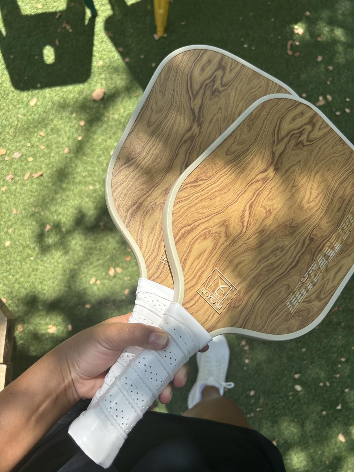 YC DGYCASI Pickleball Paddles Set of 2 USAPA Approved Pickleball Set 2026 | Fiberglass Lightweight Pickleball Rackets 2 Pack, 2 Outdoor Pickleball, 2 Indoor Pickleball Balls, 1 Pickleball Bag customer photo 1