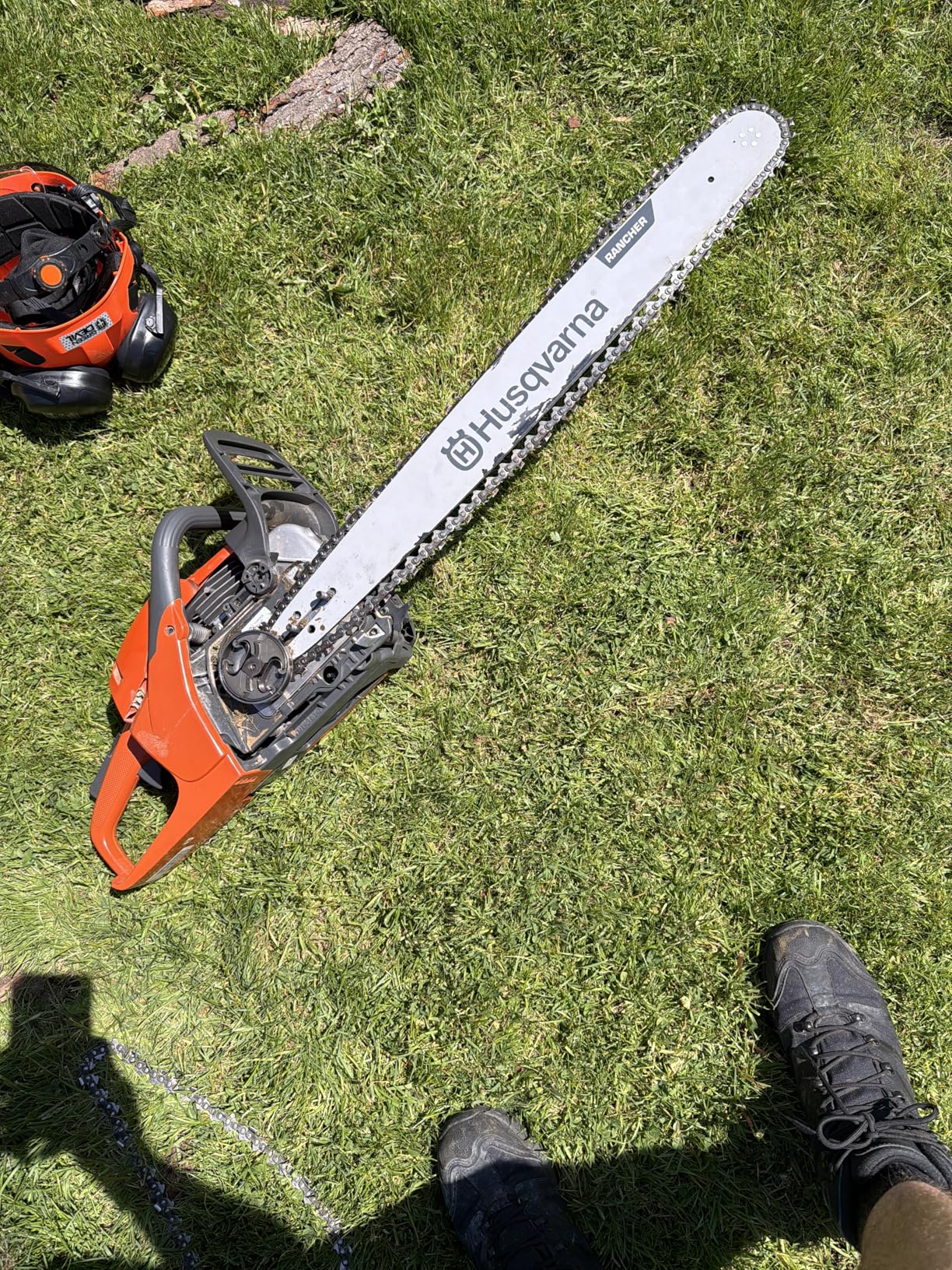 Husqvarna 460 Rancher Gas Powered Chainsaw, 60.3-cc 3.6-HP, 2-Cycle X-Torq Engine, 24 Inch Chainsaw with Automatic Adjustable Oil Pump, For Wood Cutting, Tree Trimming and Land Clearing customer photo 1
