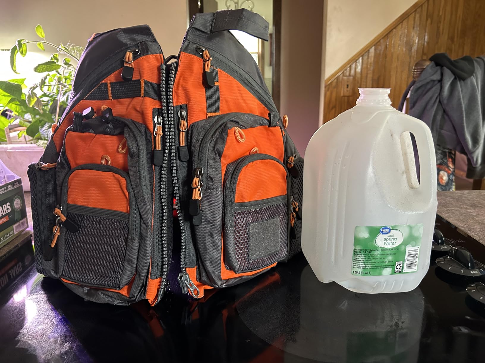 JKSPORTS Fly Fishing Vest - Fishing Safety Life Jacket for Swimming, Sailing, Boating, Kayak - Floating Multifunction Breathable Backpack for Men and Women - Adjustable customer photo 2