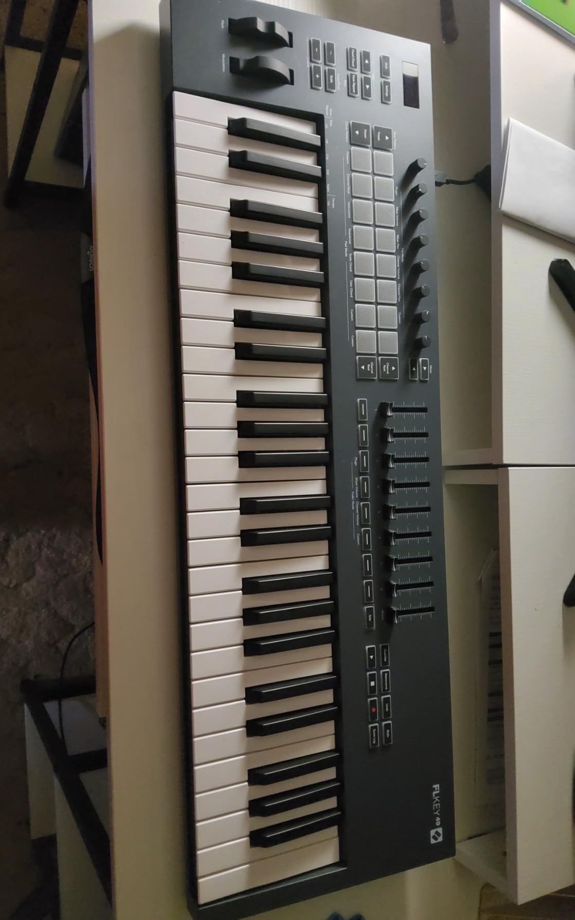 Novation FLkey 61 USB MIDI Controller Keyboard | USB-C, 61 Semi-Weighted Keys, 16 Pads, Faders customer photo 1