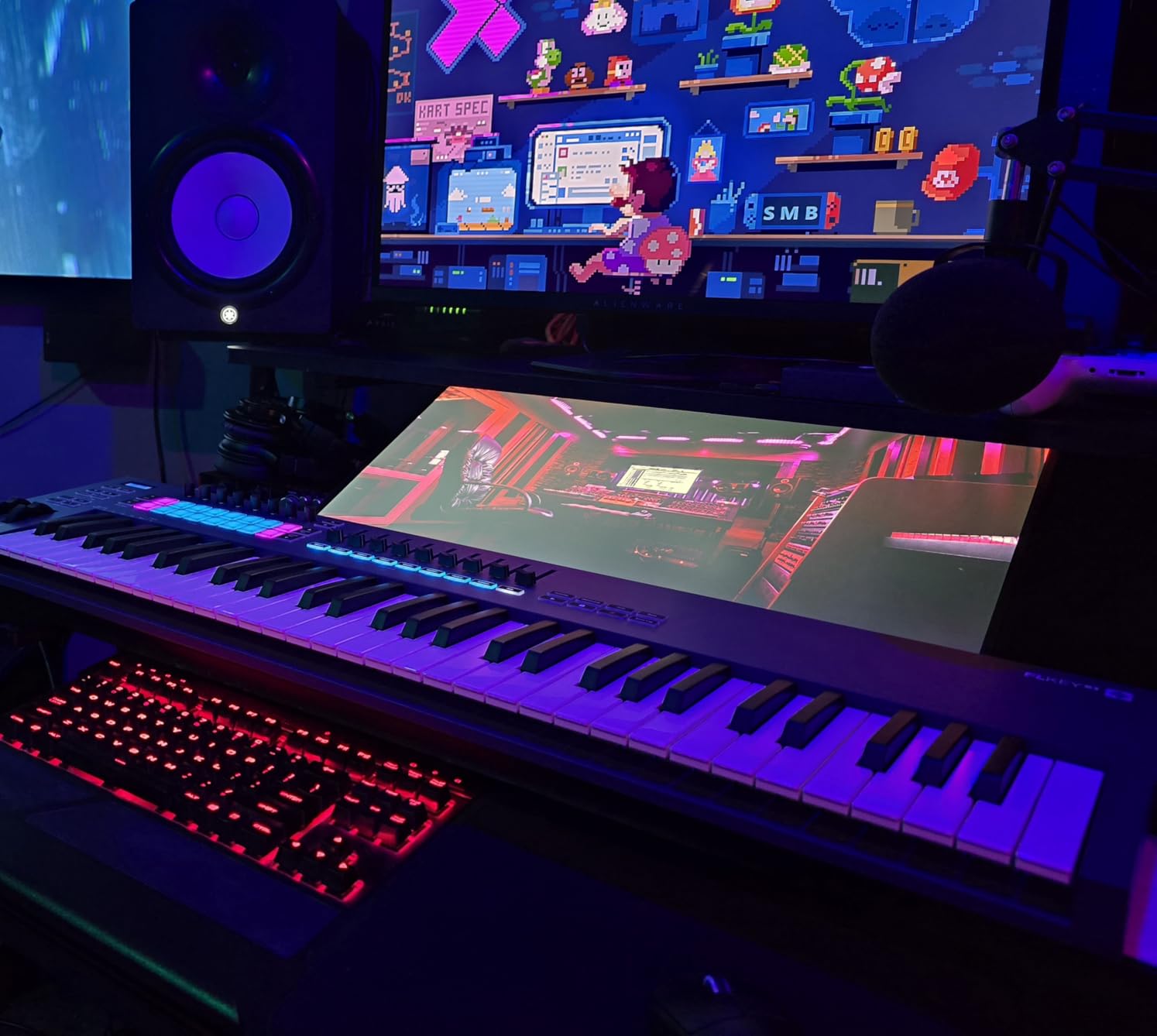 Novation FLkey 49 USB MIDI Controller Keyboard | USB-C, 49 Semi-Weighted Keys, 16 Pads, Faders, 8 Encoders, Pitch/Mod Wheels, Scale Mode, 5-Pin MIDI Out, FL Studio customer photo 2