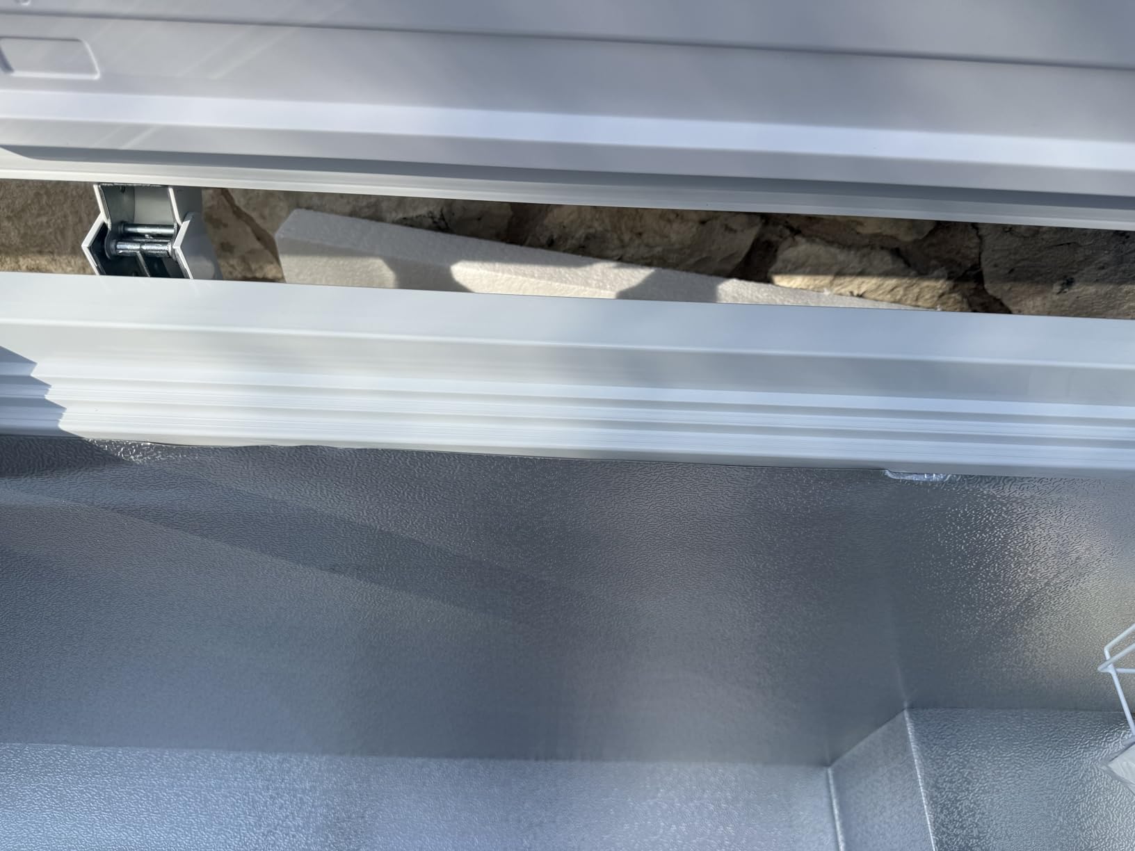 14 cu ft Chest Freezer - White, Large Storage for Families, Space-Saving Flat Back, Front Drain, Garage Ready - By Hamilton Beach customer photo 2