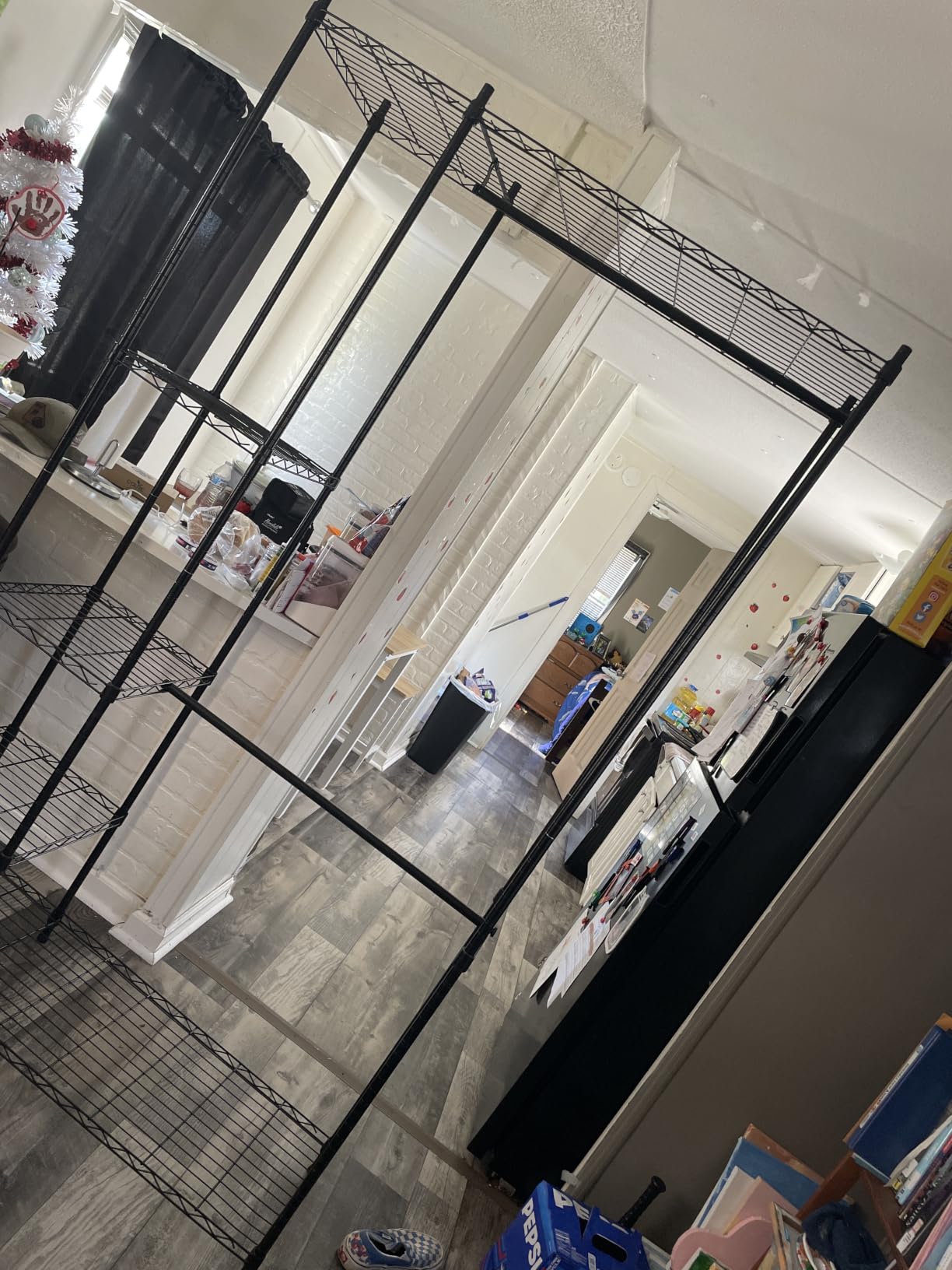 VIPEK V7 Clothes Rack with Shelves Heavy duty Closet for Hanging Clothes | 5 Tiers Adjustable Wire Shelving, Double Hanging Rods, 670lbs Metal Closet System, Black customer photo 2