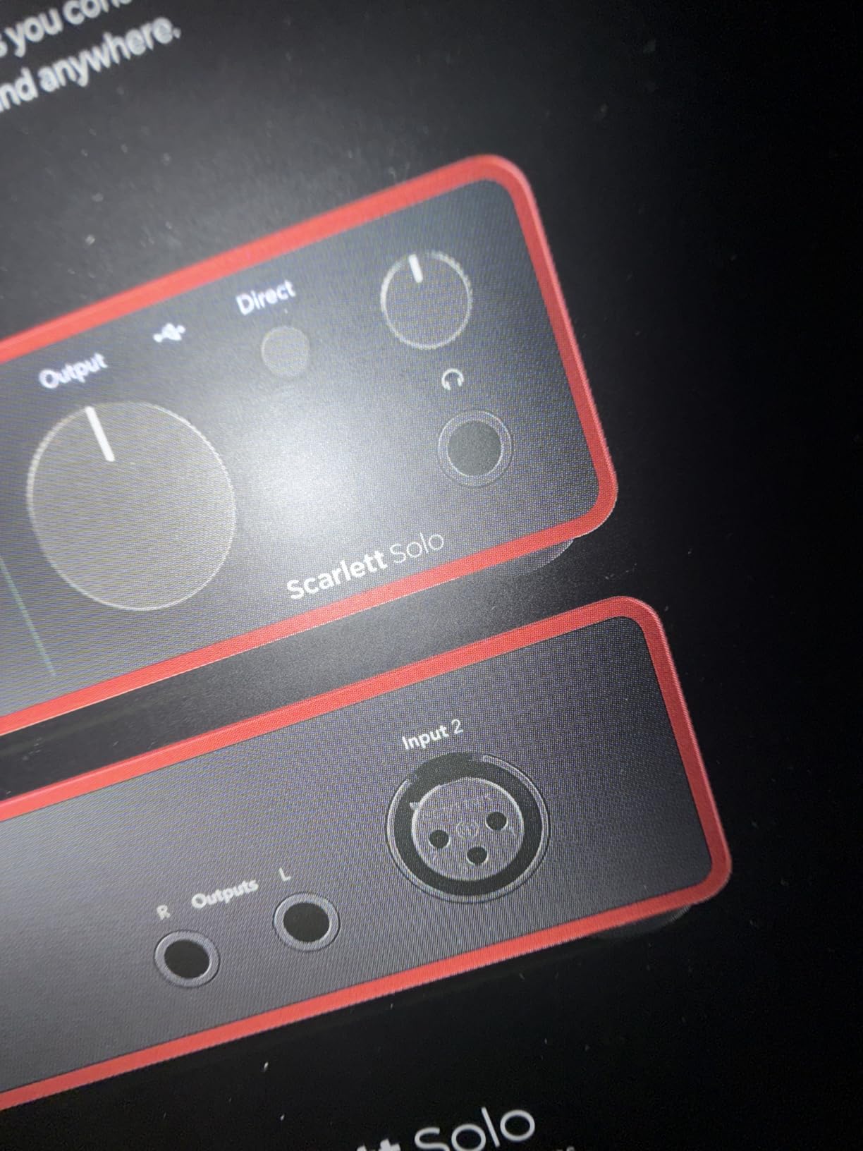 Focusrite Scarlett Solo 4th Gen USB Audio Interface for Guitarist, Vocalist, or Producer | 1 XLR Mic Preamp, 1 Hi-Z Instrument Input, 24-Bit/192kHz, 120dB Dynamic Range, Air Modes customer photo 2
