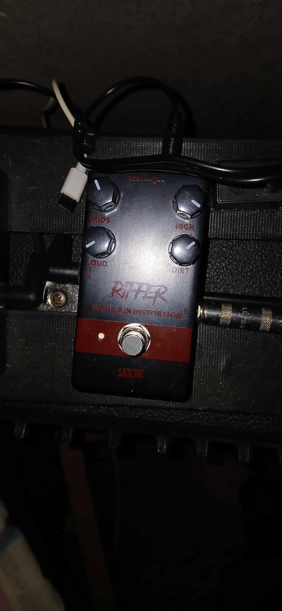Satone S811 Riffer High Gain Distortion Electric Guitar Effect Pedal - High Gain Distortion Effect Preset Acoustic Metal Pedal with True Bypass customer photo 1