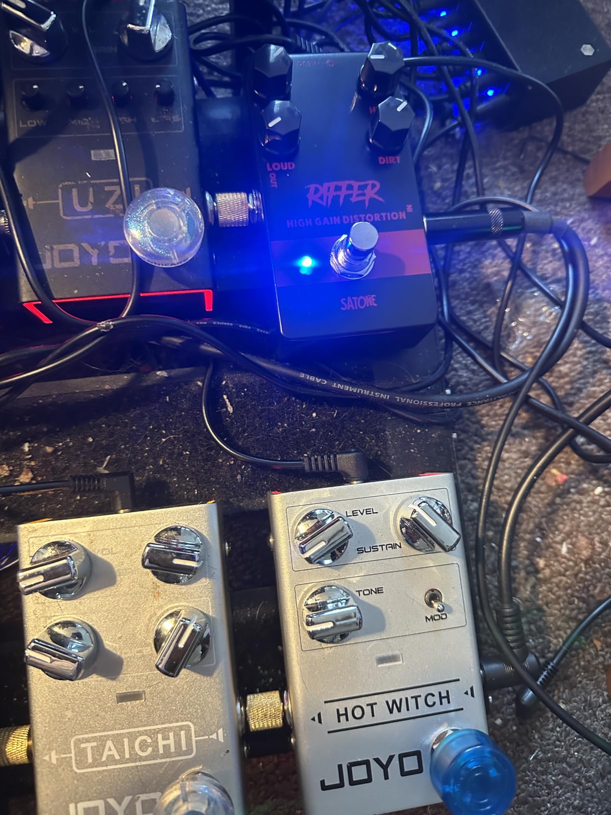 Satone S811 Riffer High Gain Distortion Electric Guitar Effect Pedal - High Gain Distortion Effect Preset Acoustic Metal Pedal with True Bypass customer photo 2