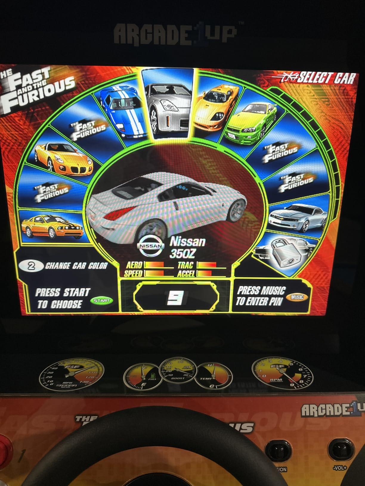 Arcade1Up The Fast and the Furious Deluxe Arcade Machine, Steering Wheel | Gaming Cabinet with 4-Position Gear Shift and Wi-Fi Leaderboards customer photo 2