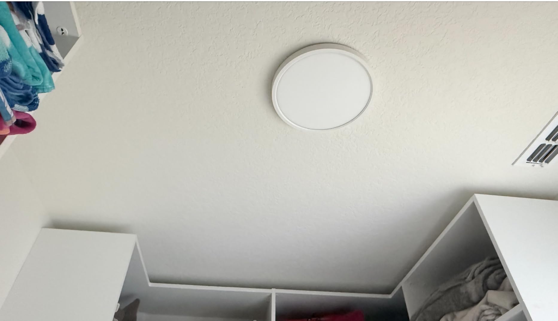Flush Mount Ceiling Light Fixtures - 3000K-4000K-6500K & 100W Equivalent Flat Led Lights for Room Ceiling, 7.5Inch Ultra Thin Round White Ceiling Lights for Living Room, Bedroom, Kitchen, Bathroom, Hallway customer photo 1