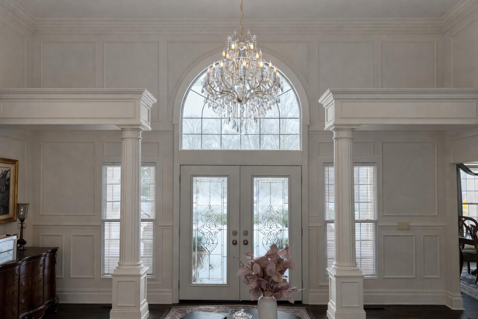 Large High Ceiling Modern Chandeliers 24 Lights 3 Layers Crystal Chandelier Light Fixtures customer photo 2
