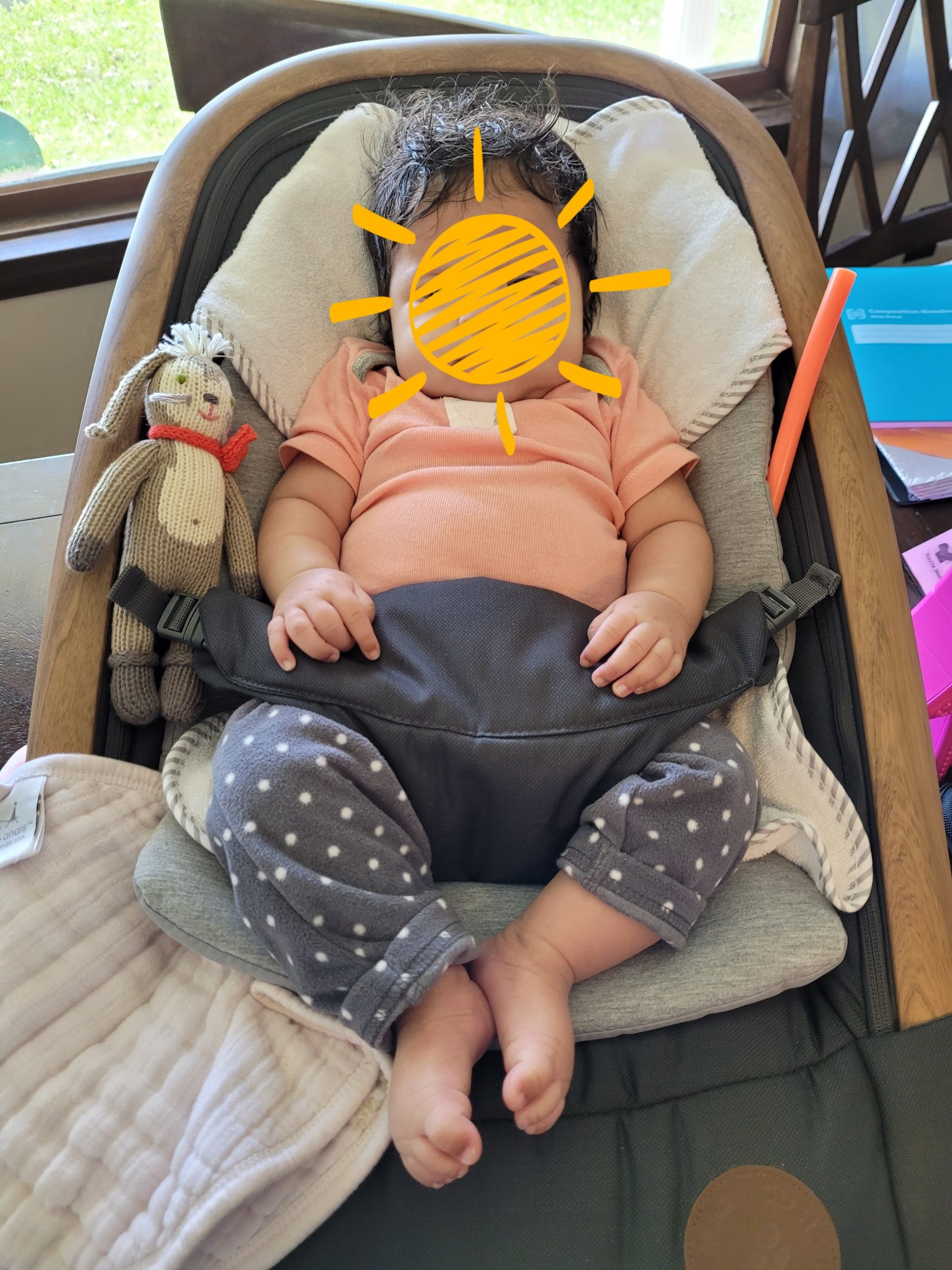 Maxi-Cosi Kori 2-in-1 Baby Bouncer Seat for Infants, Baby Rocker Chair, Portable Bouncer Chair, Classic Slate customer photo 1