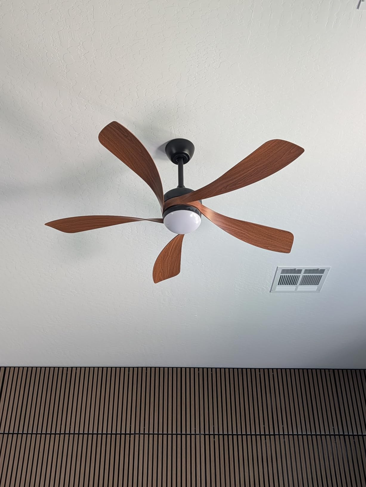 Sofucor 52 Inch Smart Ceiling Fan with Light, 5 ABS Blades | Alexa/Google Assistant/APP/Remote Control, Reversible DC Motor, Timer, 6 Speeds, 3CCT For Living Room Bedroom Patio customer photo 2