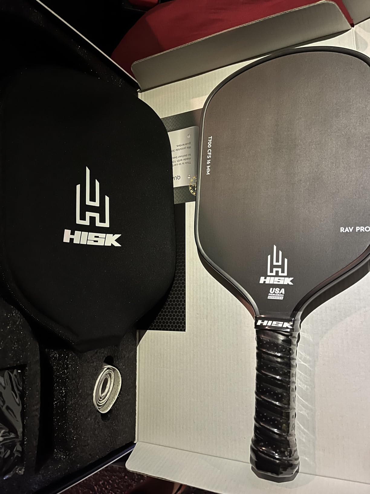 RAV PRO Pickleball Paddle - Ultimate 16mm Japanese Toray T700 Raw Carbon Fiber CFS w/Excellent GRIT Roughness Texture, Aero Dynamic Curve, USAPA Approved, Non Slip Grip customer photo 2