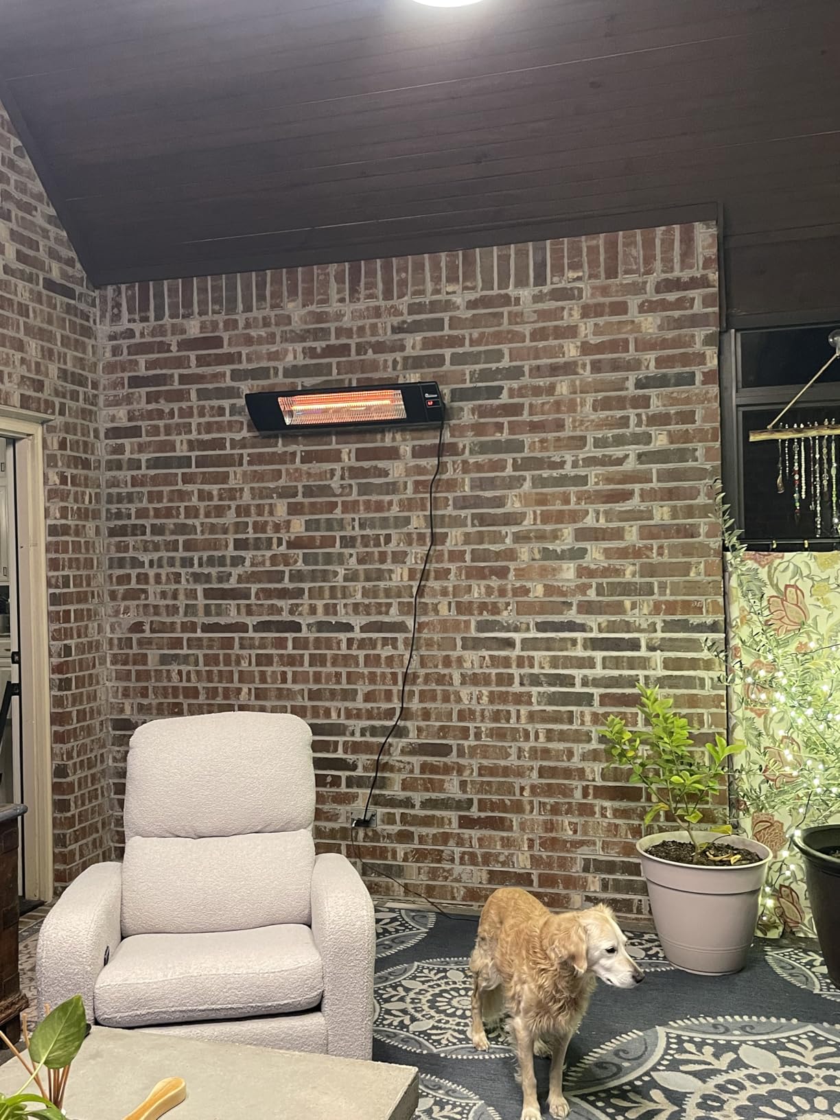 DR. INFRARED HEATER Portable Infrared Indoor and Outdoor Space Heater for Patio, Garage, Commercial & Residential With Remote Control, Space Heater (Freestanding/Ceiling/Mounting), Black customer photo 2