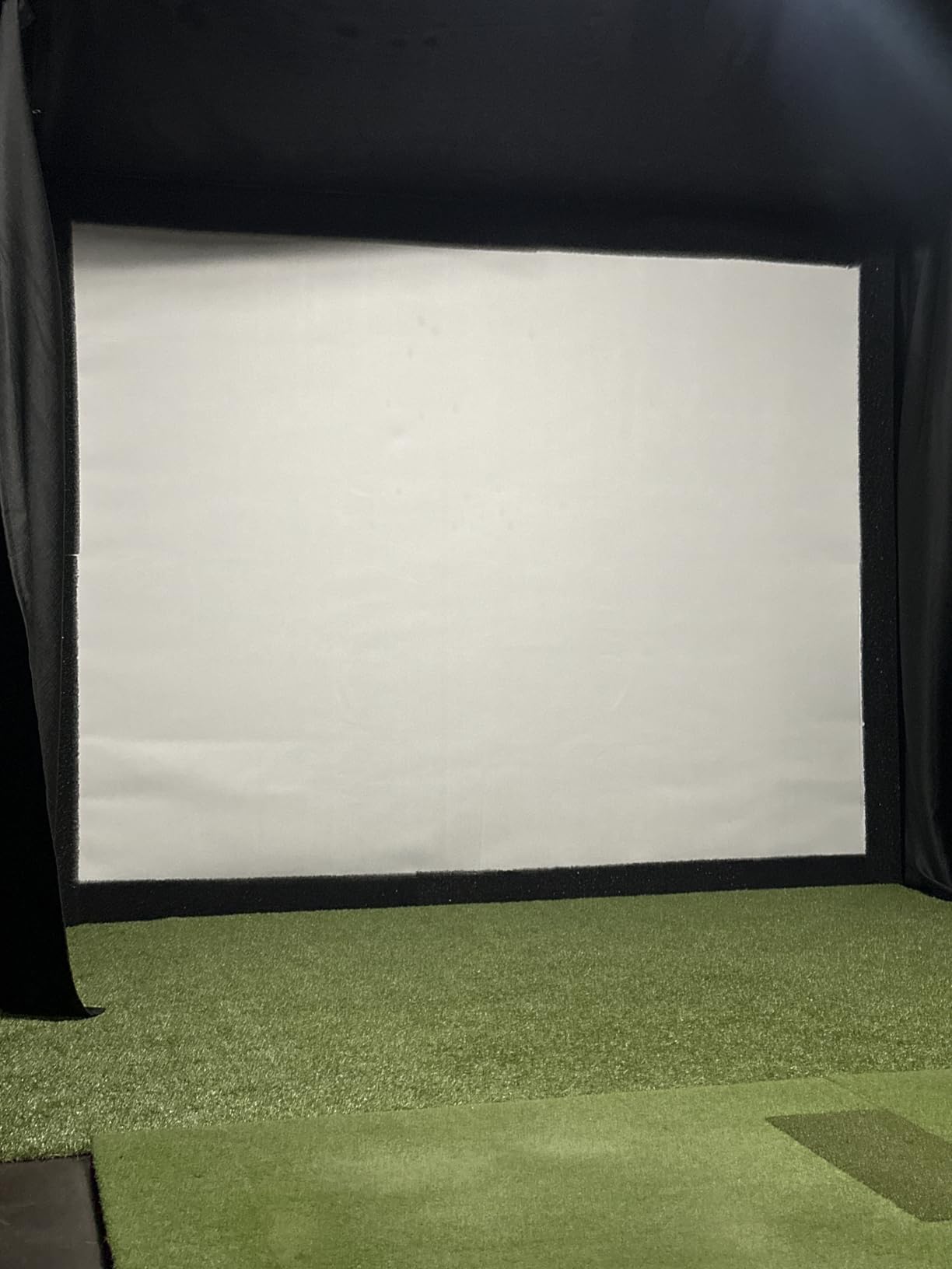 Golf Simulator Impact Screen, Premium Triple Layer Launch Monitor Projector Screen with HD Visuals, Indoor Practice Screen for Enclosure and Net, Hitting Screen with Grommets & Bungee Cords customer photo 1