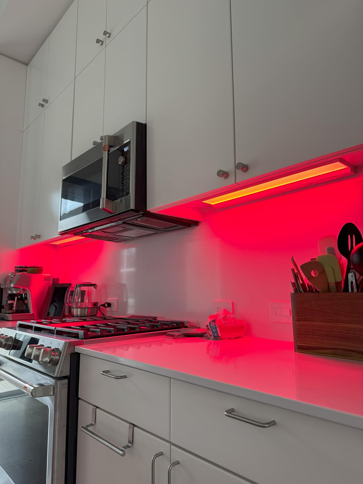 Cync GE Reveal HD+ Smart Under Cabinet Light Bar, Color Changing, 18 in | Wi-Fi app control, works with Alexa & Google Home, color changing LED, easy install, smart kitchen lighting customer photo 2