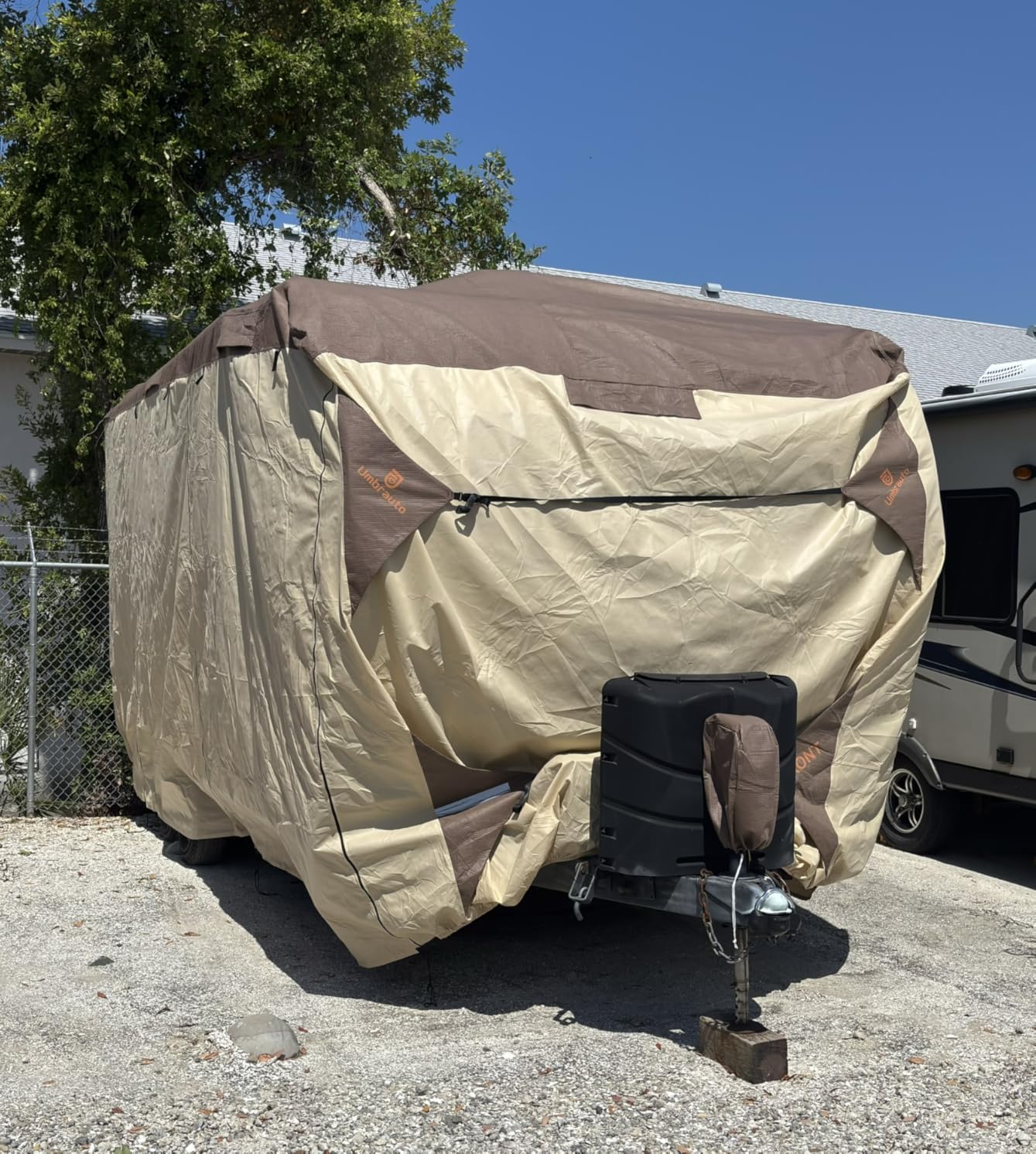 Pop Up Camper Cover for 12'-14' Folding Tent Trailer - 9-Layer Top, 3-Layer Side, Waterproof, Windproof, Sun-Resistant, Heavy-Duty Cover for All-Weather Protection customer photo 2