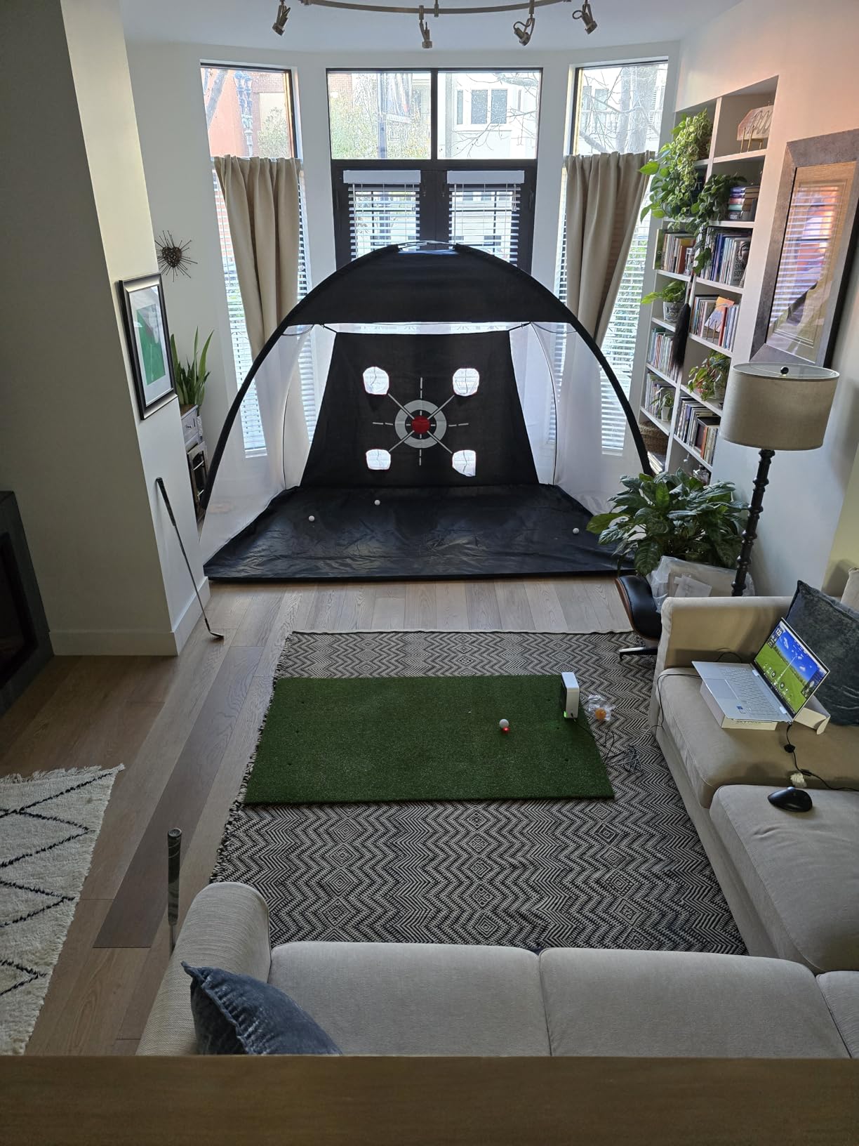 Bltend Golf Mat: 5x4ft & 5x5ft Heavy-Duty Golf Hitting Mats Practice Outdoor/Indoor, Elite Dense Artificial Turf Matt Training Aid for Backyard/Garage/Driving Range/Simulators customer photo 1