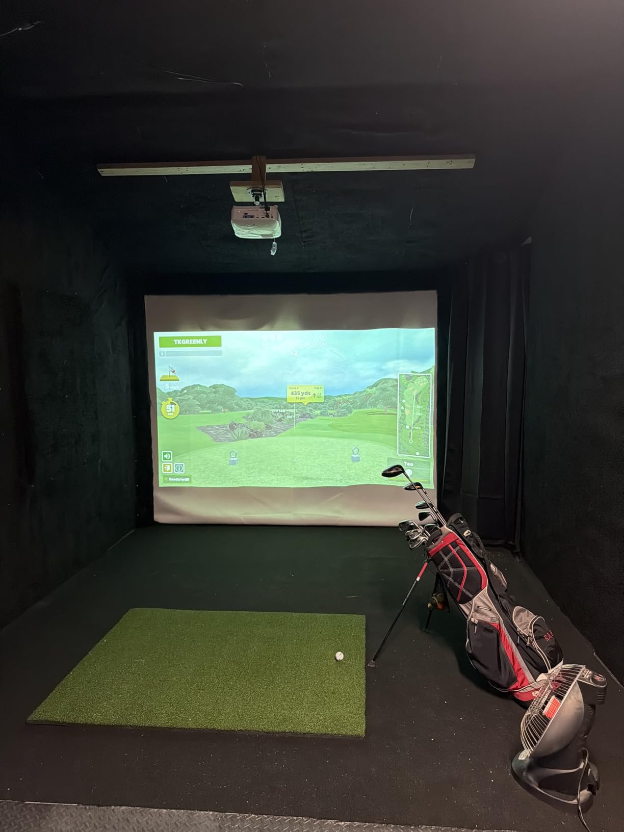 Bltend Golf Mat: 5x4ft & 5x5ft Heavy-Duty Golf Hitting Mats Practice Outdoor/Indoor, Elite Dense Artificial Turf Matt Training Aid for Backyard/Garage/Driving Range/Simulators customer photo 2