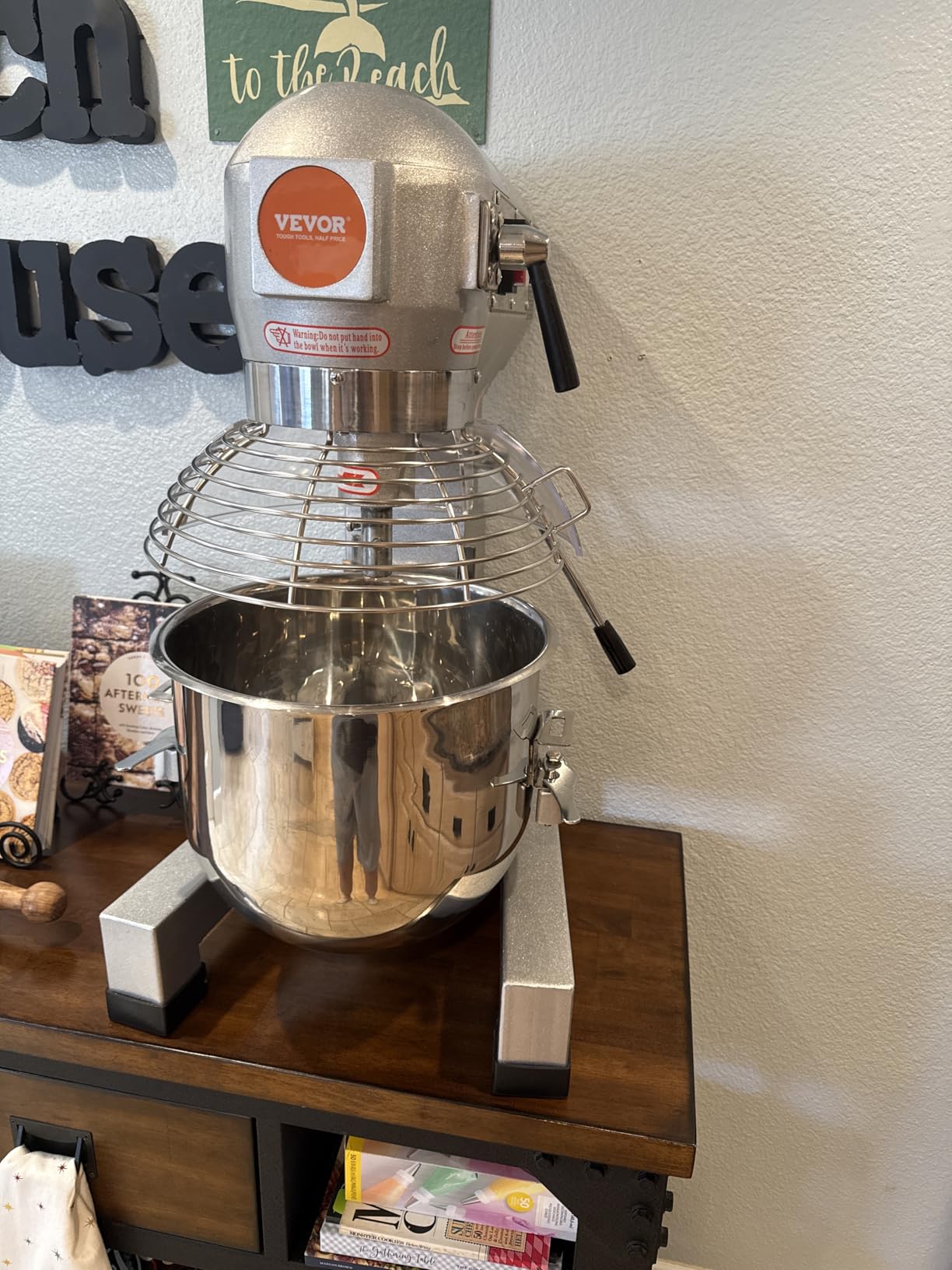VEVOR Commercial Food Mixer 15Qt, Commercial Mixer with 3 Adjustable Speeds, 550W Dough Mixer, Commercial Stand Mixer with Stainless Steel Bowl customer photo 1