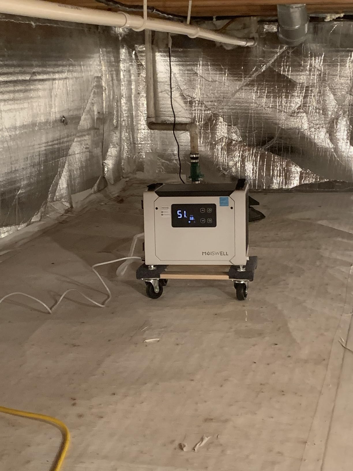 70 Pints Commercial Dehumidifier with Drain Hose, Compact Crawl Space Dehumidifiers for Basement and Home, Energy Star Certified, Automatic Defrost | MOISWELL Defender ME-7 customer photo 2