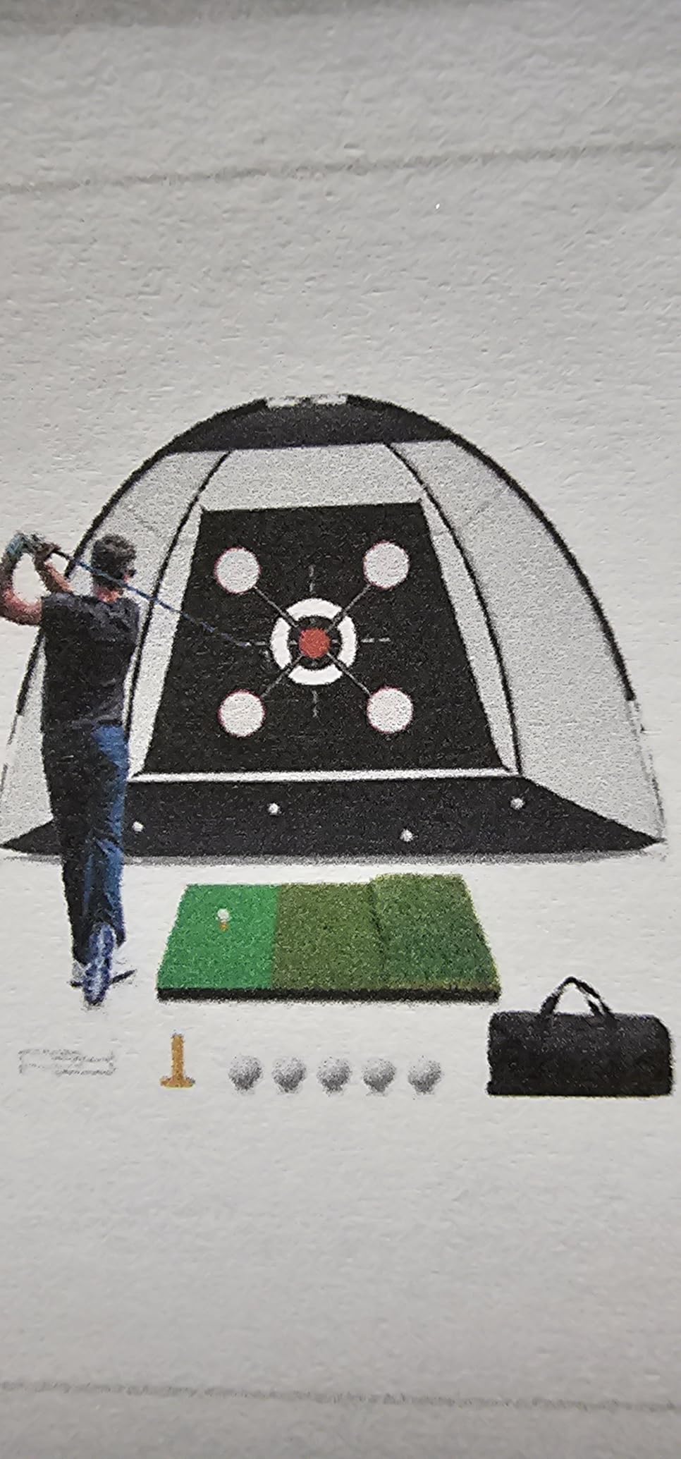 Golf Net with Practice Mat, Golf Hitting Aid Nets 10x7FT for Backyard Driving Chipping Training Swing with Target Mat Balls for Outdoor Indoor customer photo 2