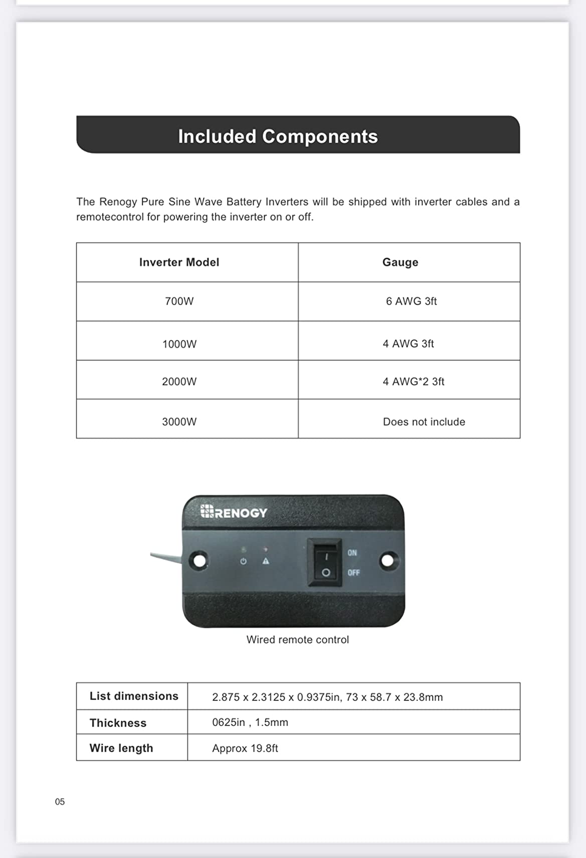 Renogy Inverter PUH, 3000W Pure Sine Wave Power Inverter with UPS Transfer Switch & Bluetooth, 12V DC to 120V AC Converter for RV, Truck, Home, Camping - 6000W Surge Power, Remote Monitoring customer photo 1