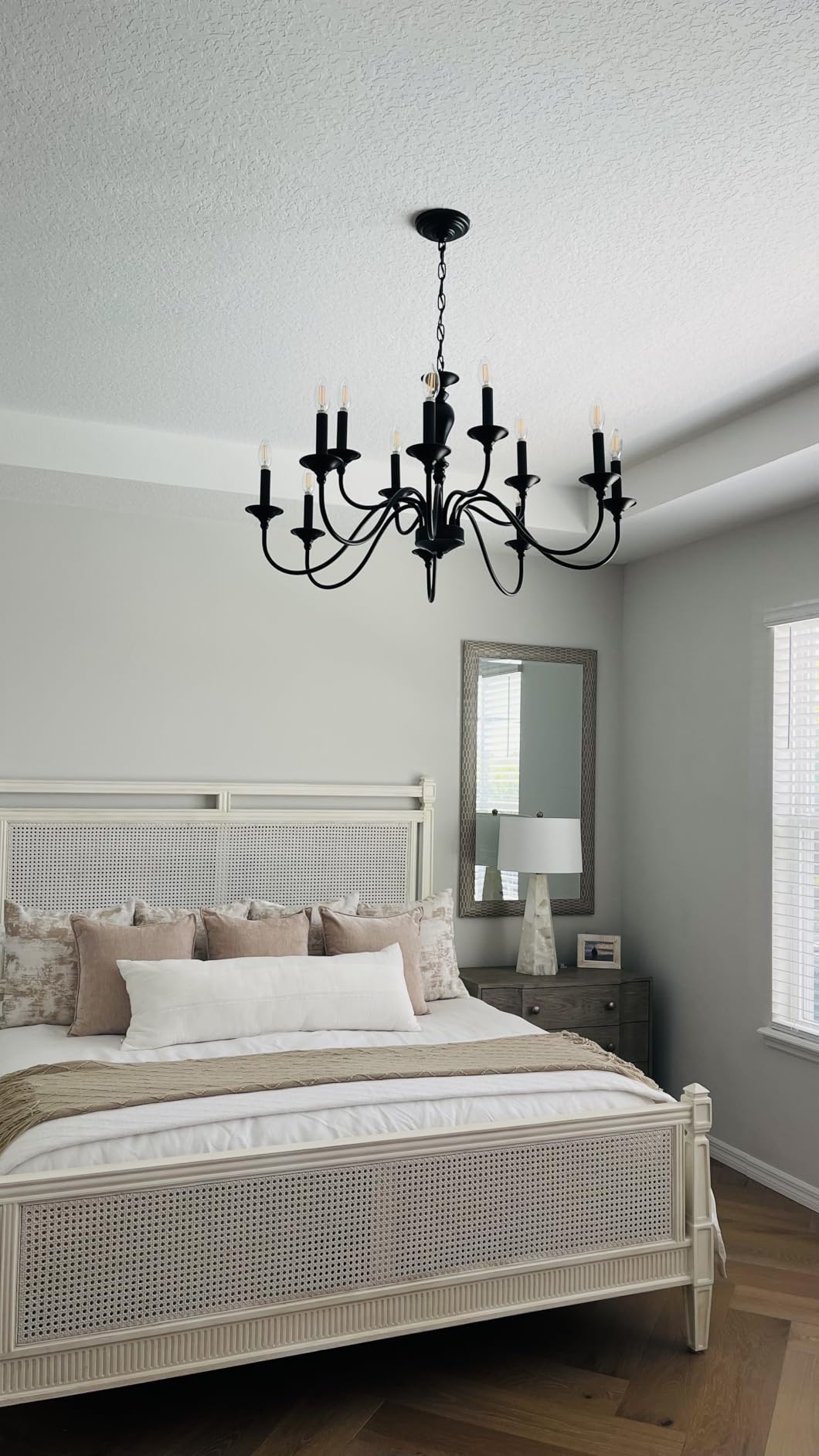Black Chandelier 21 Light, Large Farmhouse Chandeliers for Dining Room 49