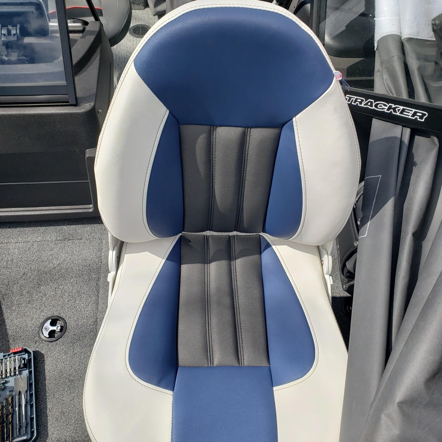 Tempress ProBax Orthopedic Folding High Back Boat Seat (Gray/Black/Carbon/Sterling) customer photo 1