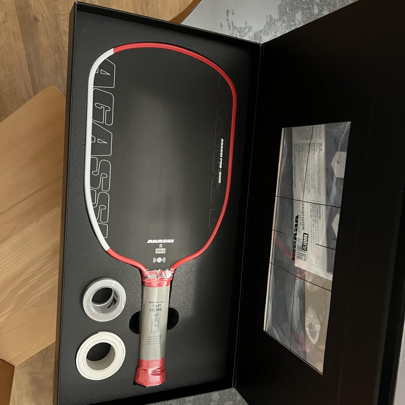 JOOLA Agassi PRO IV 16mm Pickleball Paddle w/Extended Sweet Spot - Carbon Fiber Surface Increases Spin & Control - SK Film for Power & Larger Sweet spot - UPA-A Certified - USAP Approved - NFC Chip customer photo 2